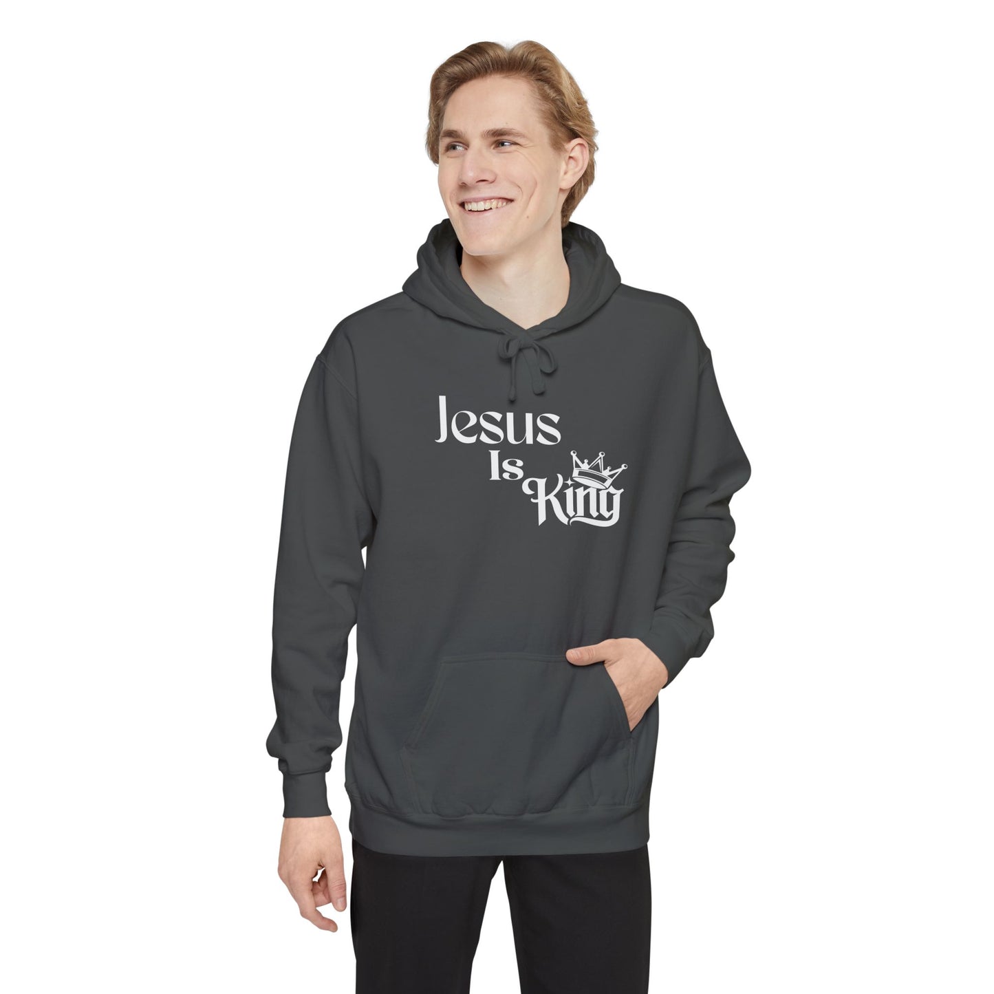 King of Kings Unisex Hoodie - Jesus is King Faith Based Design