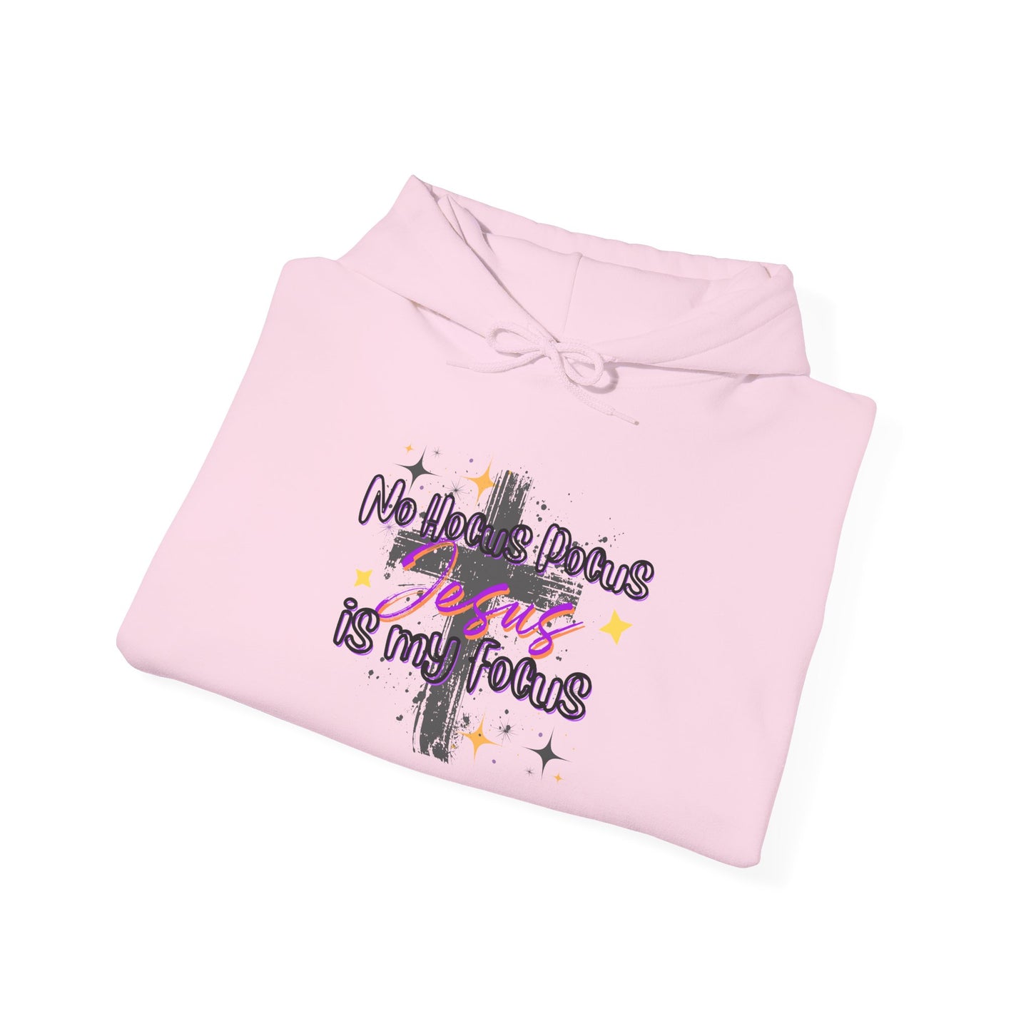 Christian Unisex Hoodie - No Hocus Pocus, Jesus is My Focus