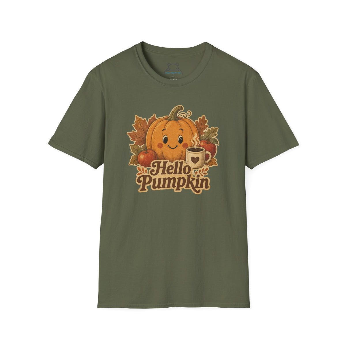 Hello Pumpkin T-Shirt — Cute Vintage Pumpkin Fall Tee