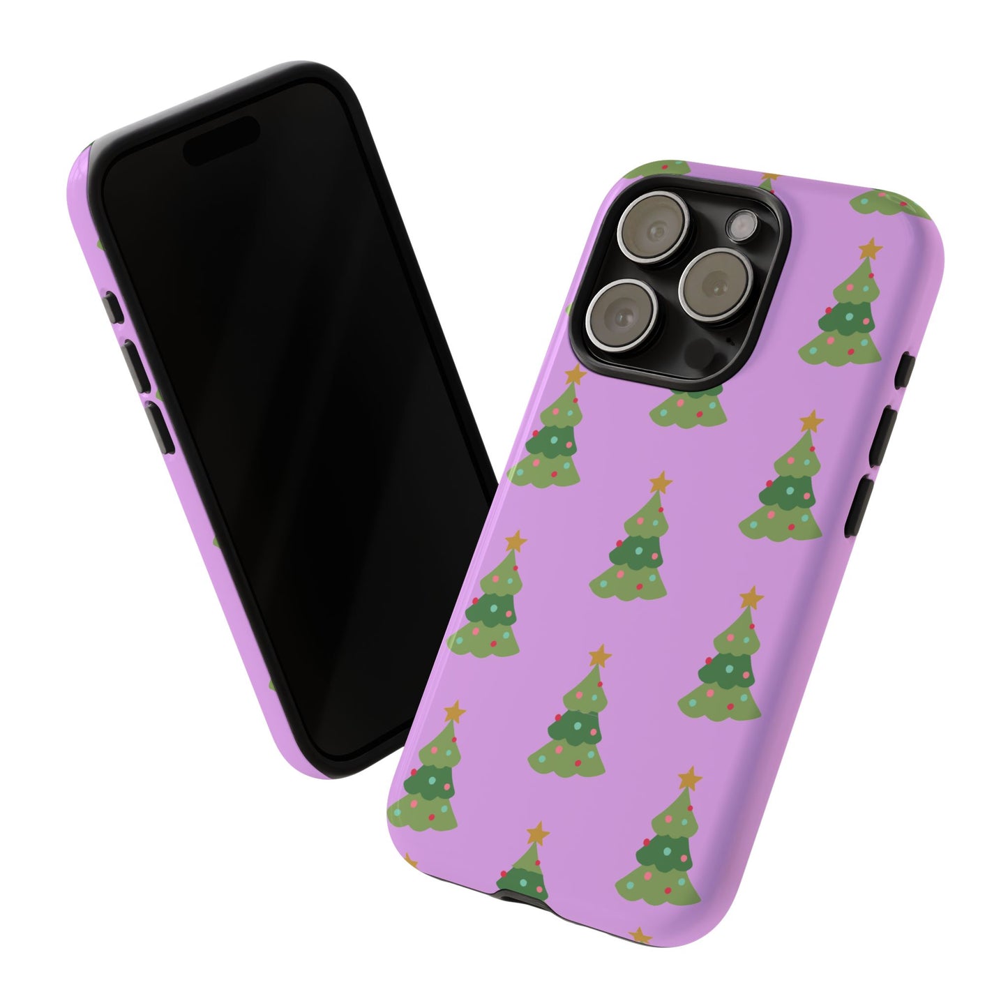 Christmas Tree Phone Case — Cute Purple Holiday iPhone Cover