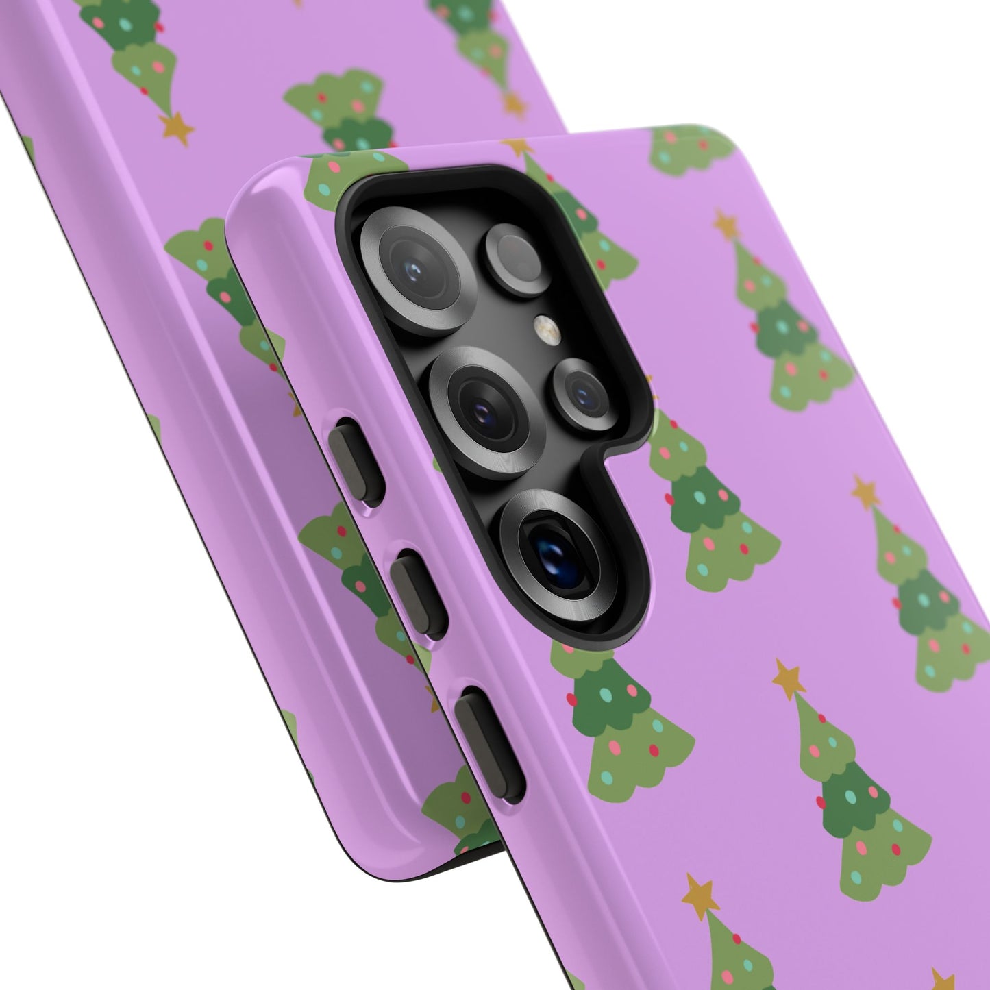 Christmas Tree Phone Case — Cute Purple Holiday iPhone Cover