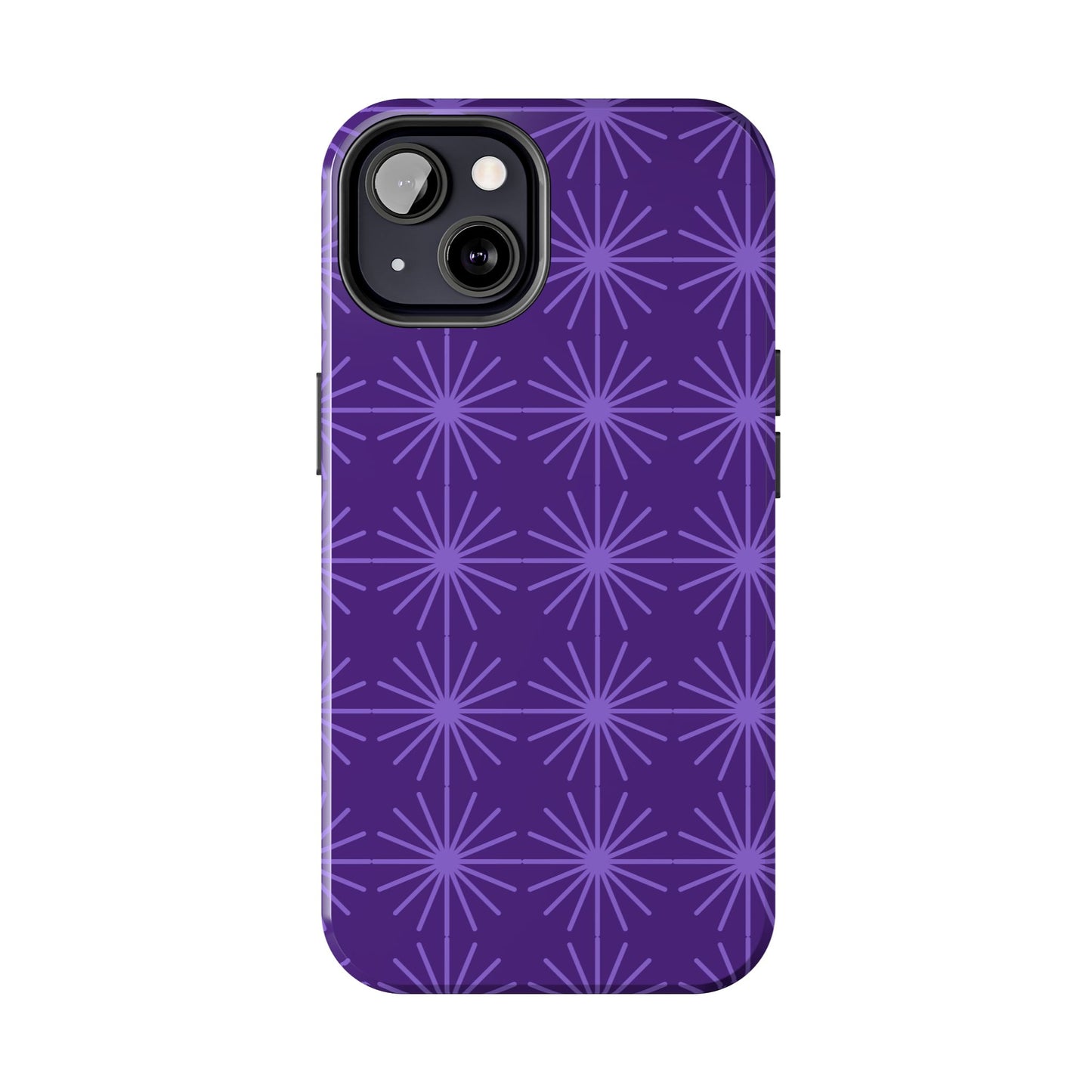 Phone Case - Purple Circular Star Design