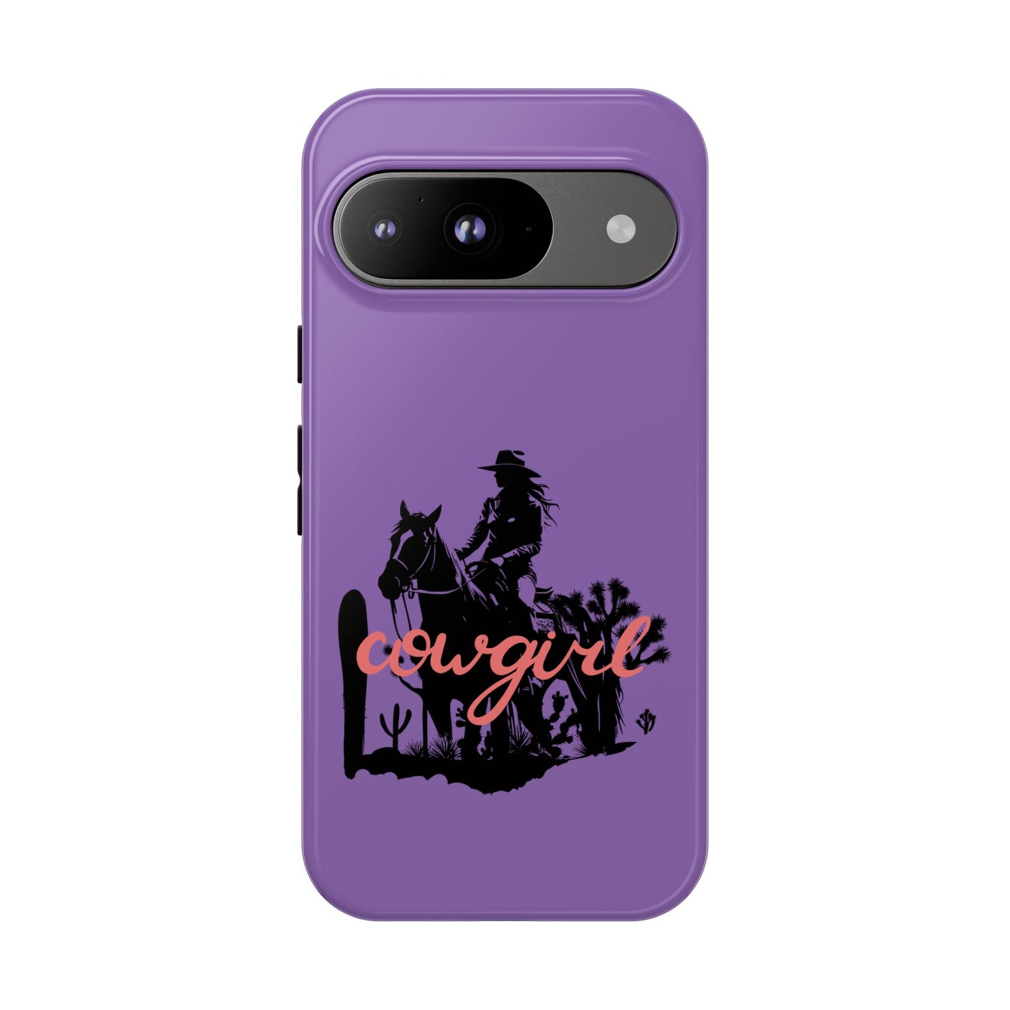 Cowgirl Phone Case — Purple Western Rider Protective Phone Cover