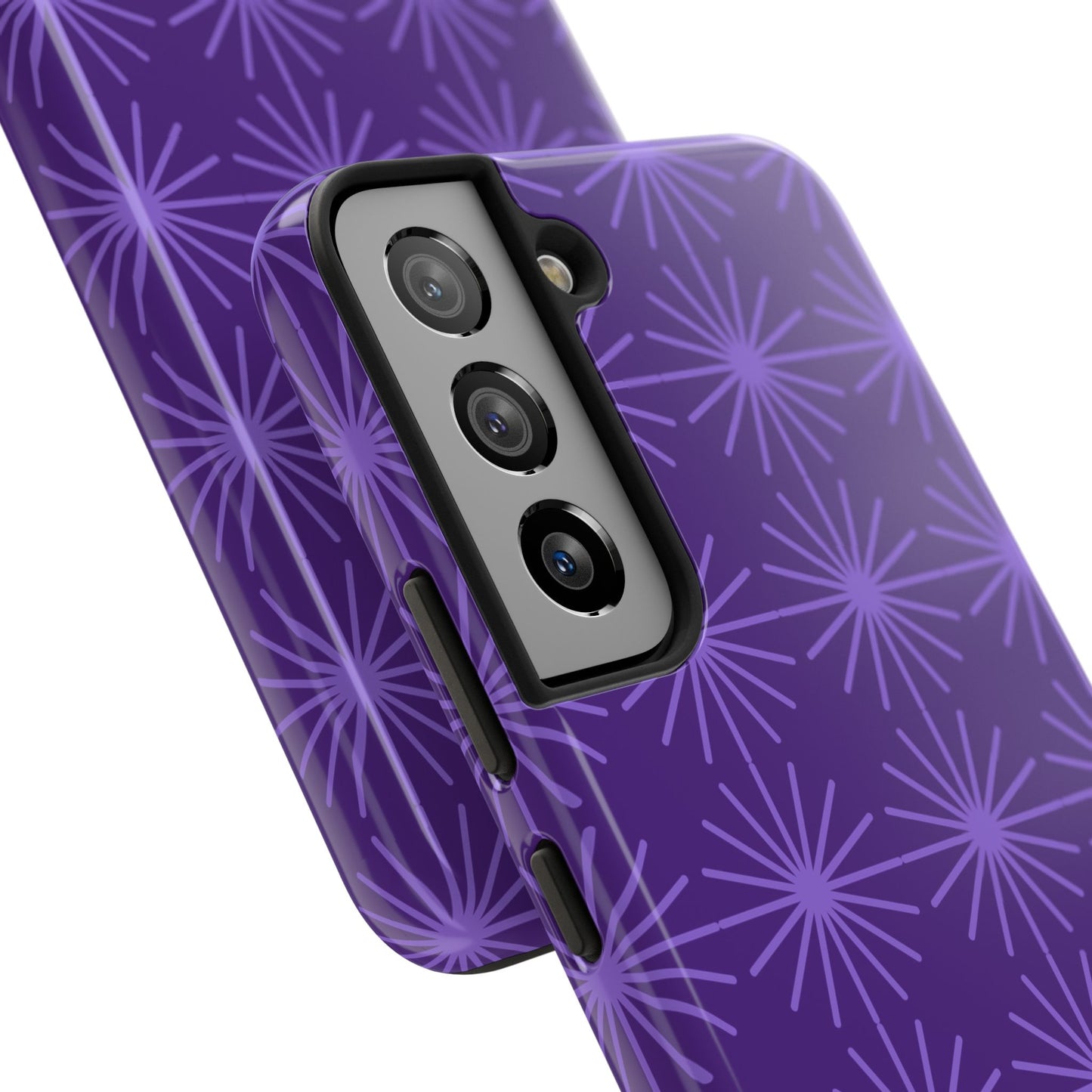 Phone Case - Purple Circular Star Design