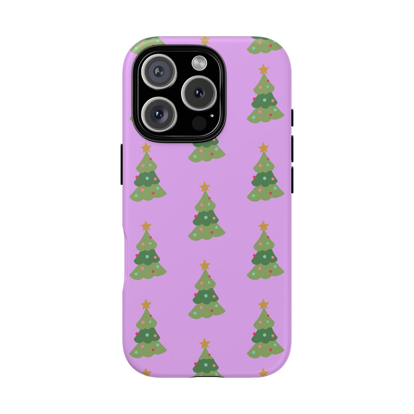 Christmas Tree Phone Case — Cute Purple Holiday iPhone Cover
