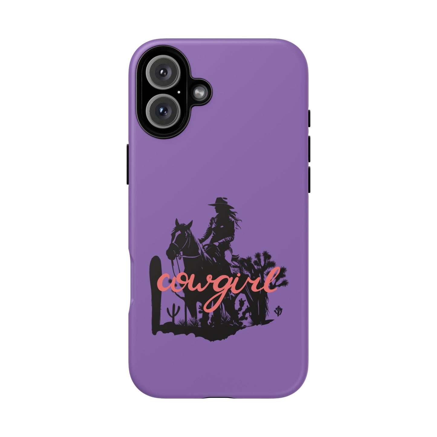 Cowgirl Phone Case — Purple Western Rider Protective Phone Cover