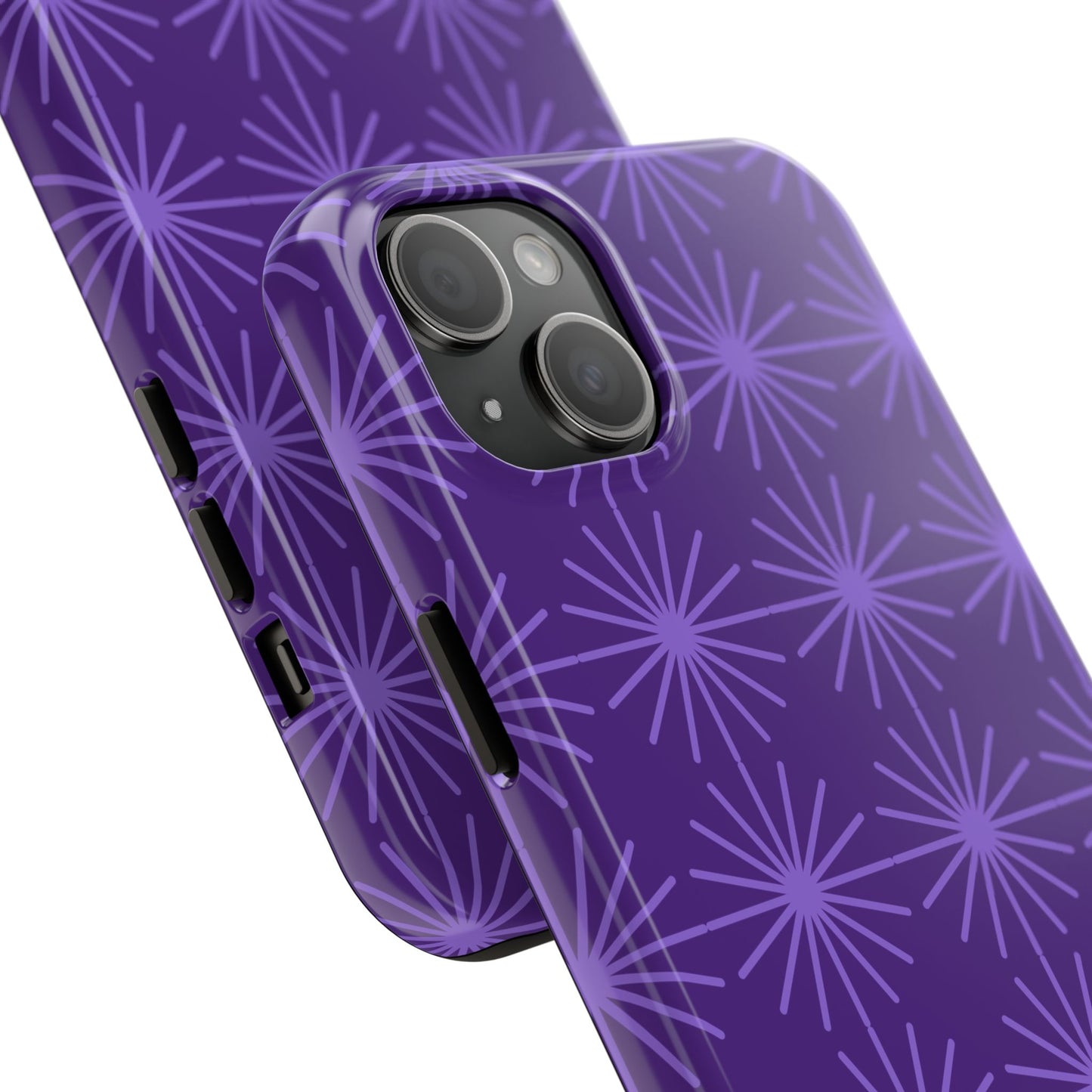 Phone Case - Purple Circular Star Design
