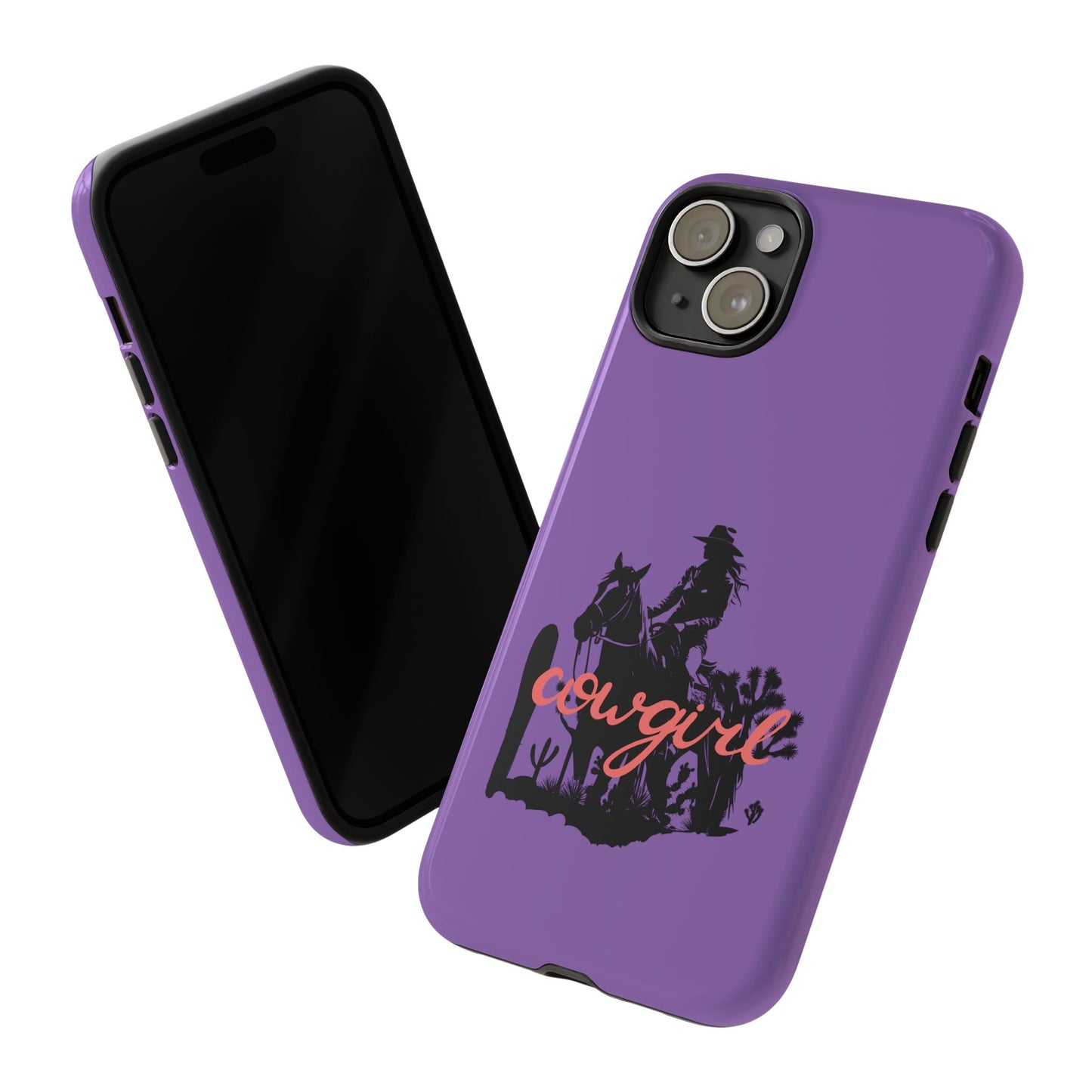 Cowgirl Phone Case — Purple Western Rider Protective Phone Cover