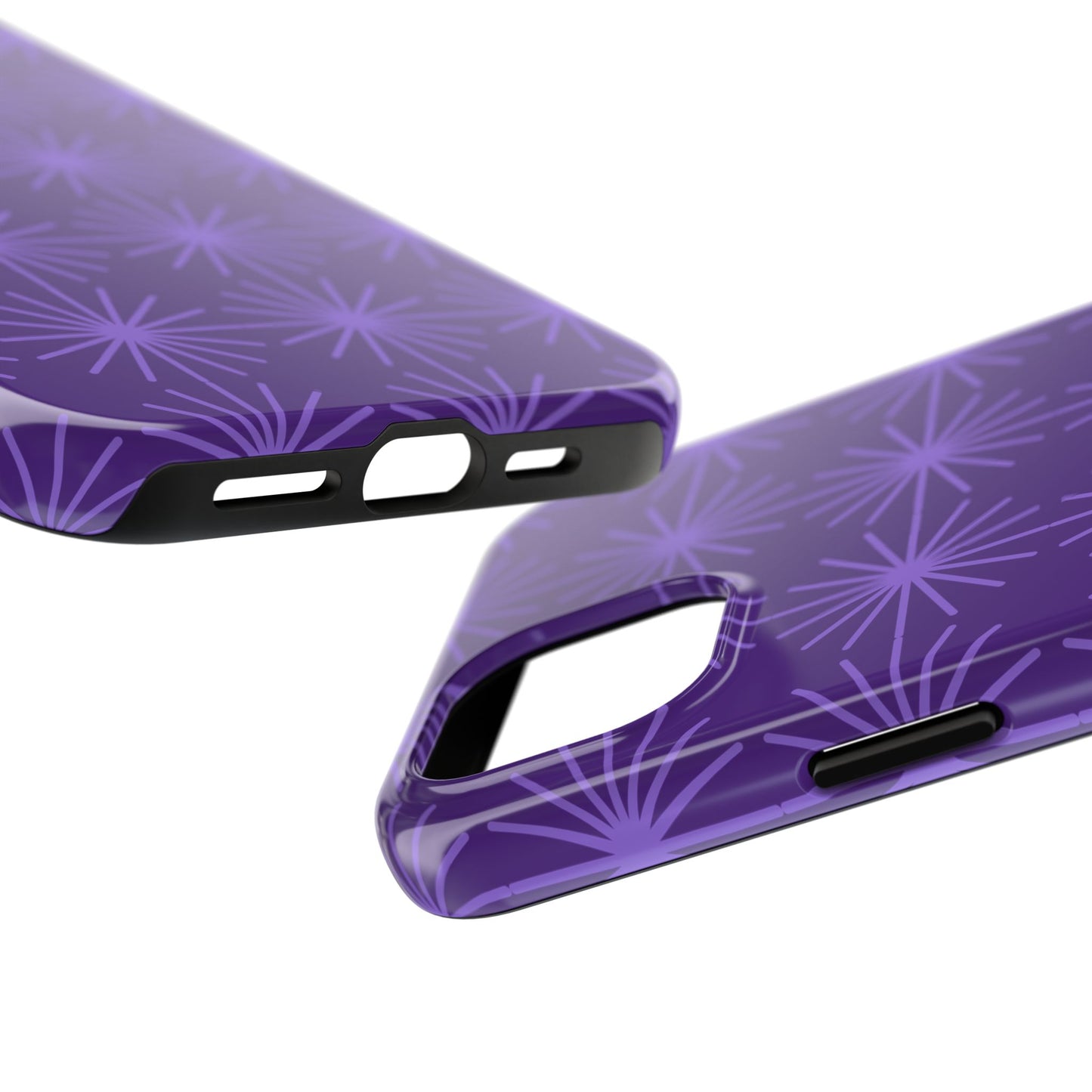 Phone Case - Purple Circular Star Design