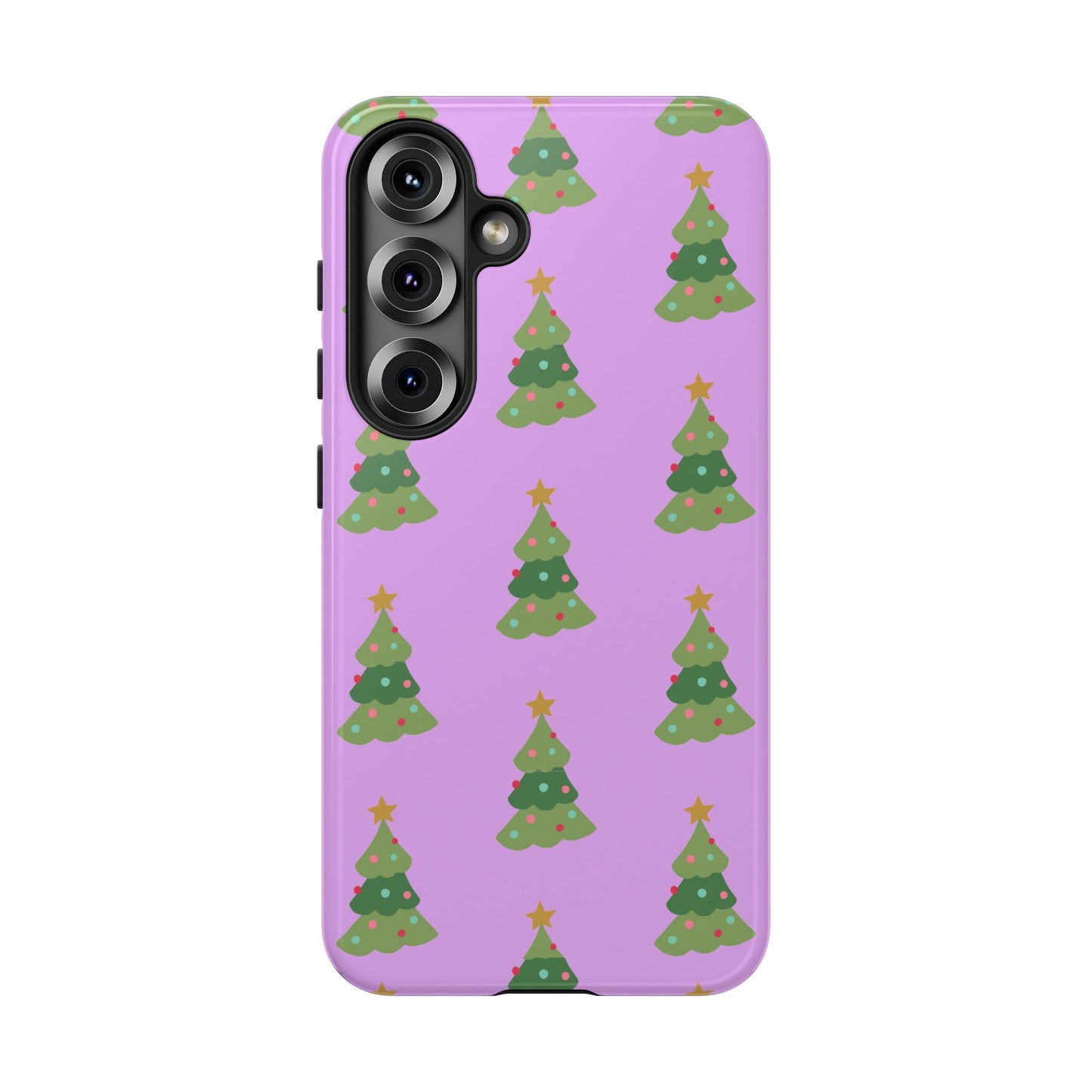 Christmas Tree Phone Case — Cute Purple Holiday iPhone Cover