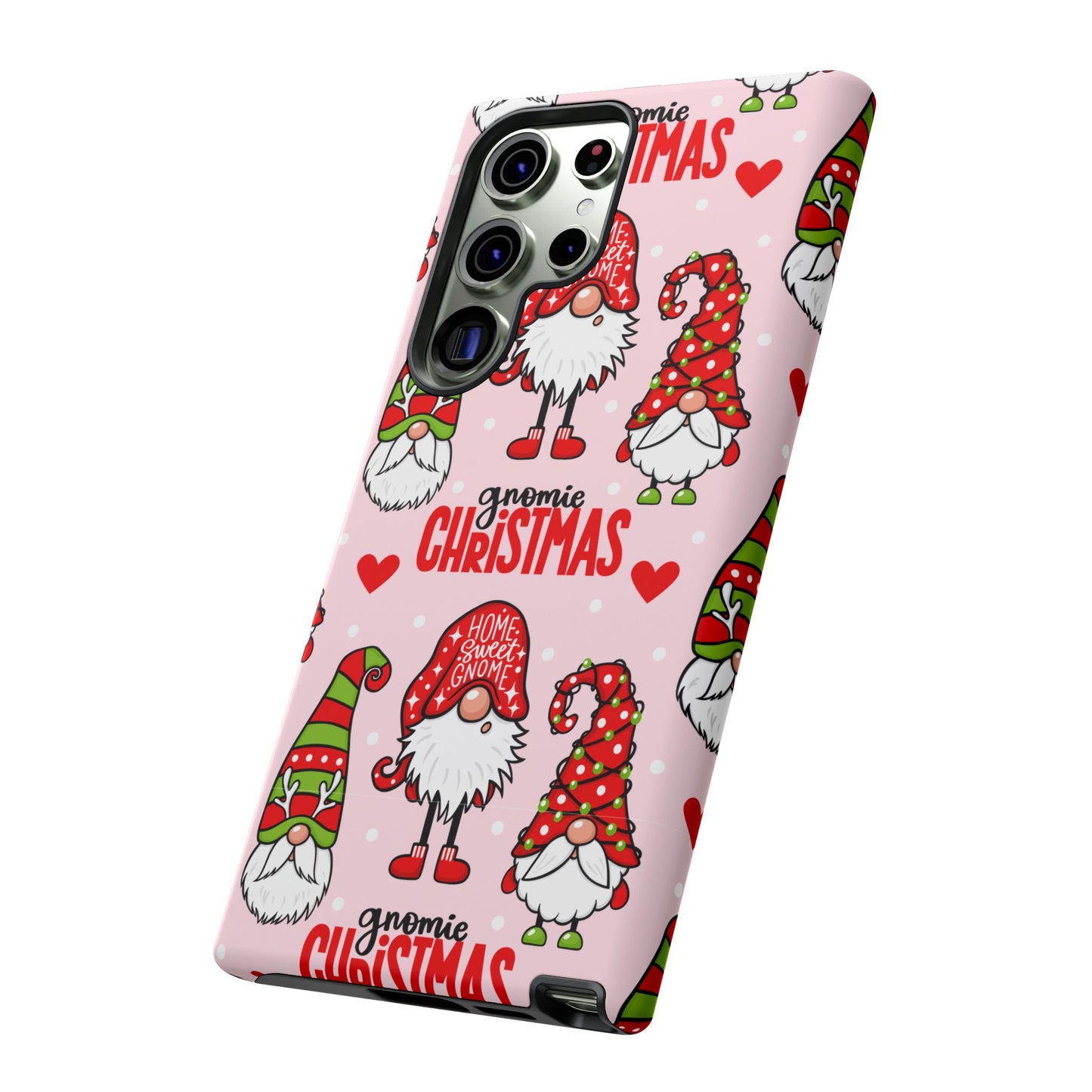 Christmas Gnomes Tough Phone Case – “Gnomie Christmas” Holiday Protection