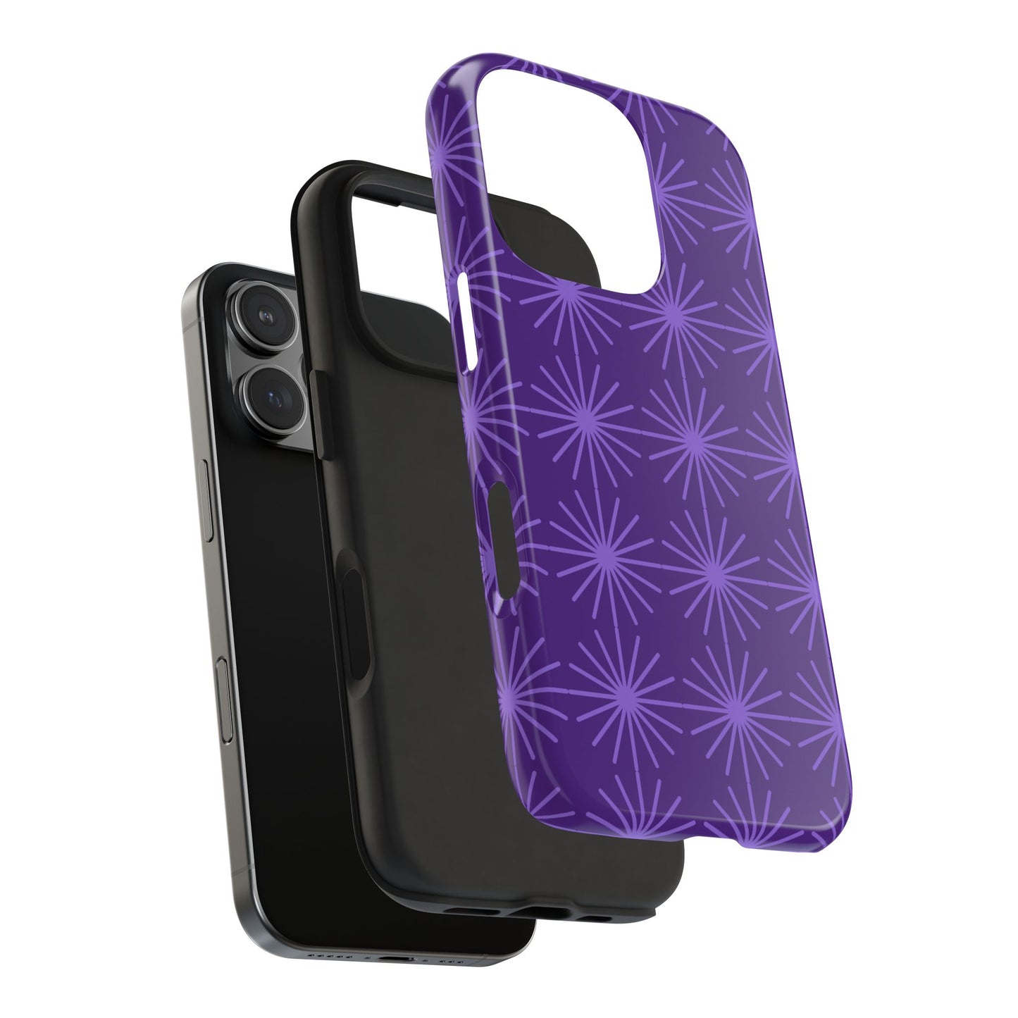Phone Case - Purple Circular Star Design