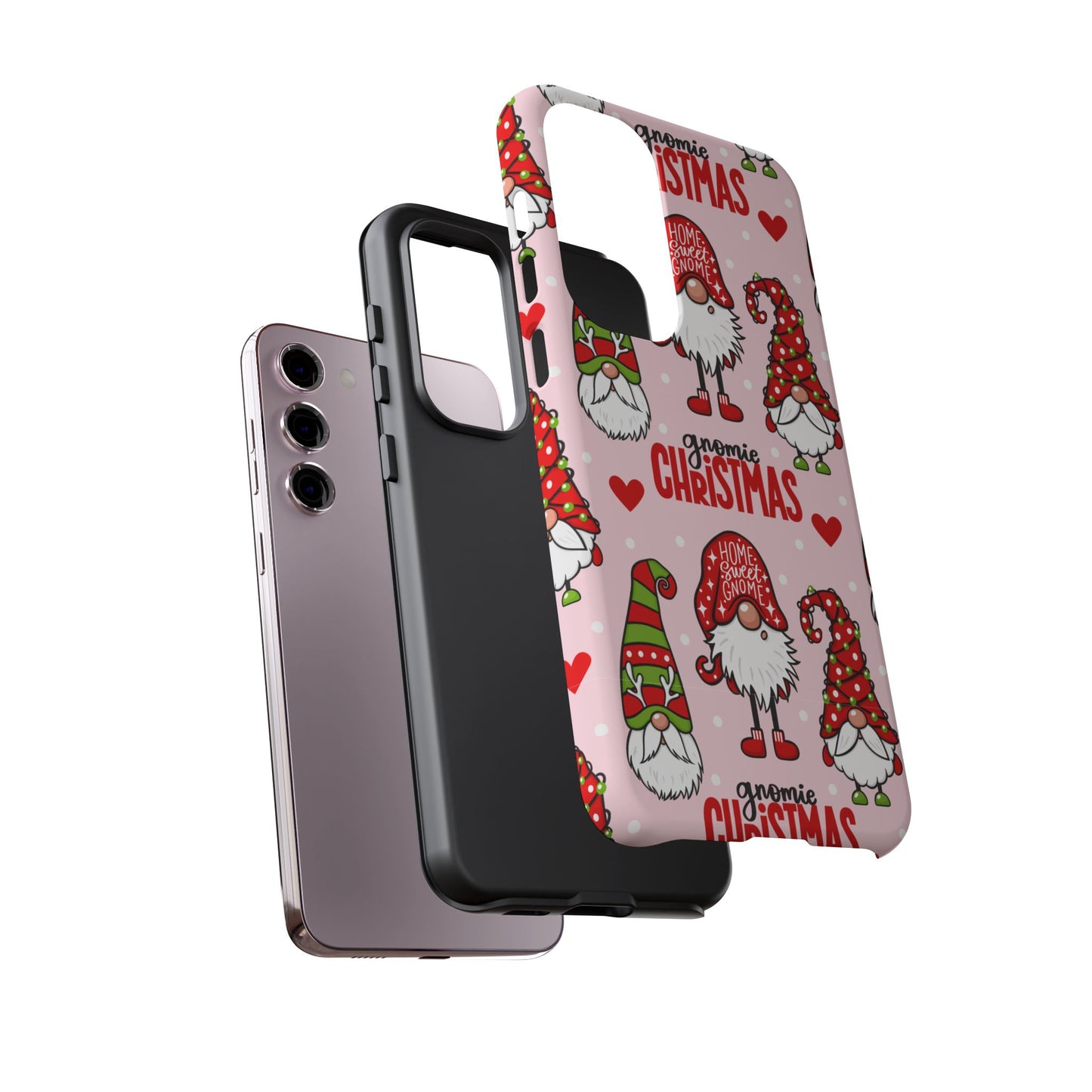 Christmas Gnomes Tough Phone Case – “Gnomie Christmas” Holiday Protection
