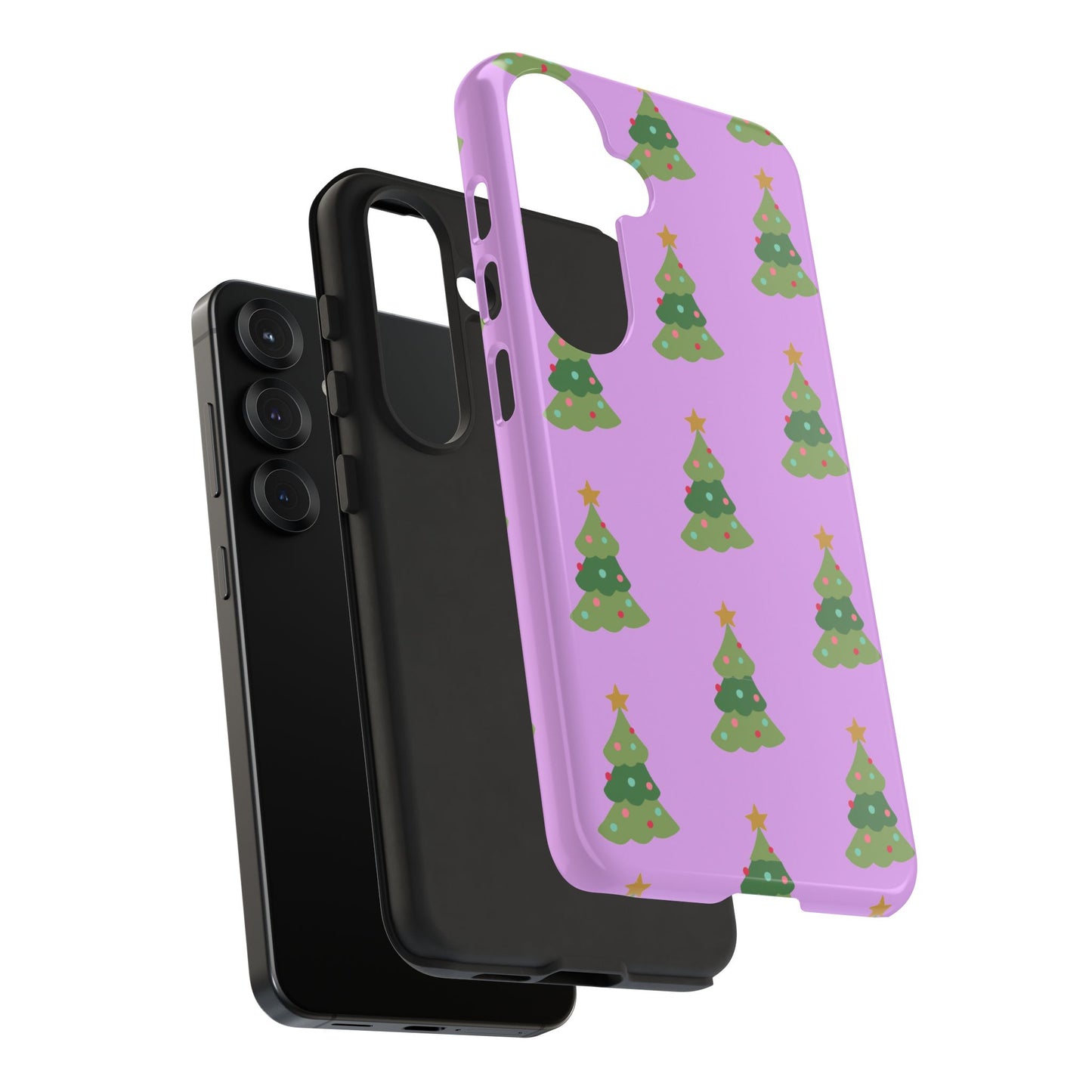 Christmas Tree Phone Case — Cute Purple Holiday iPhone Cover