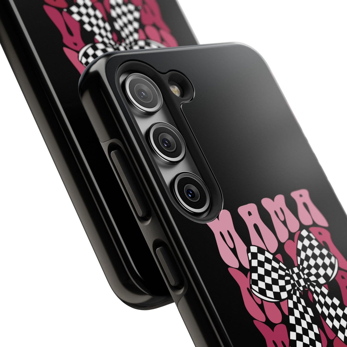 Chic Tough Phone Cases with Mama Bow Design, Stylish Phone Cover