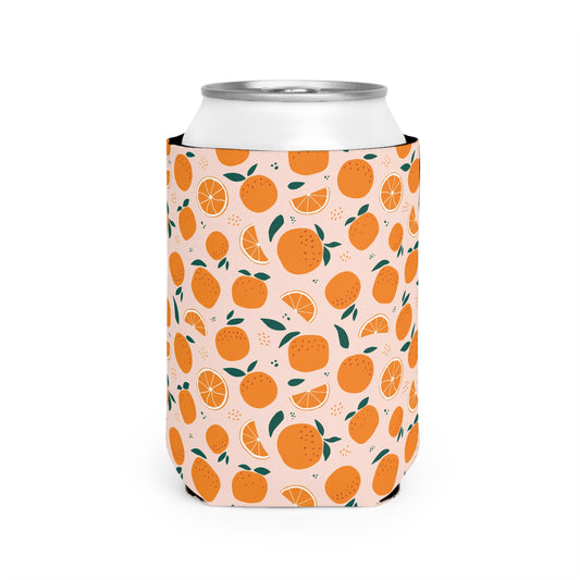 Orange Citrus Can Cooler Sleeve