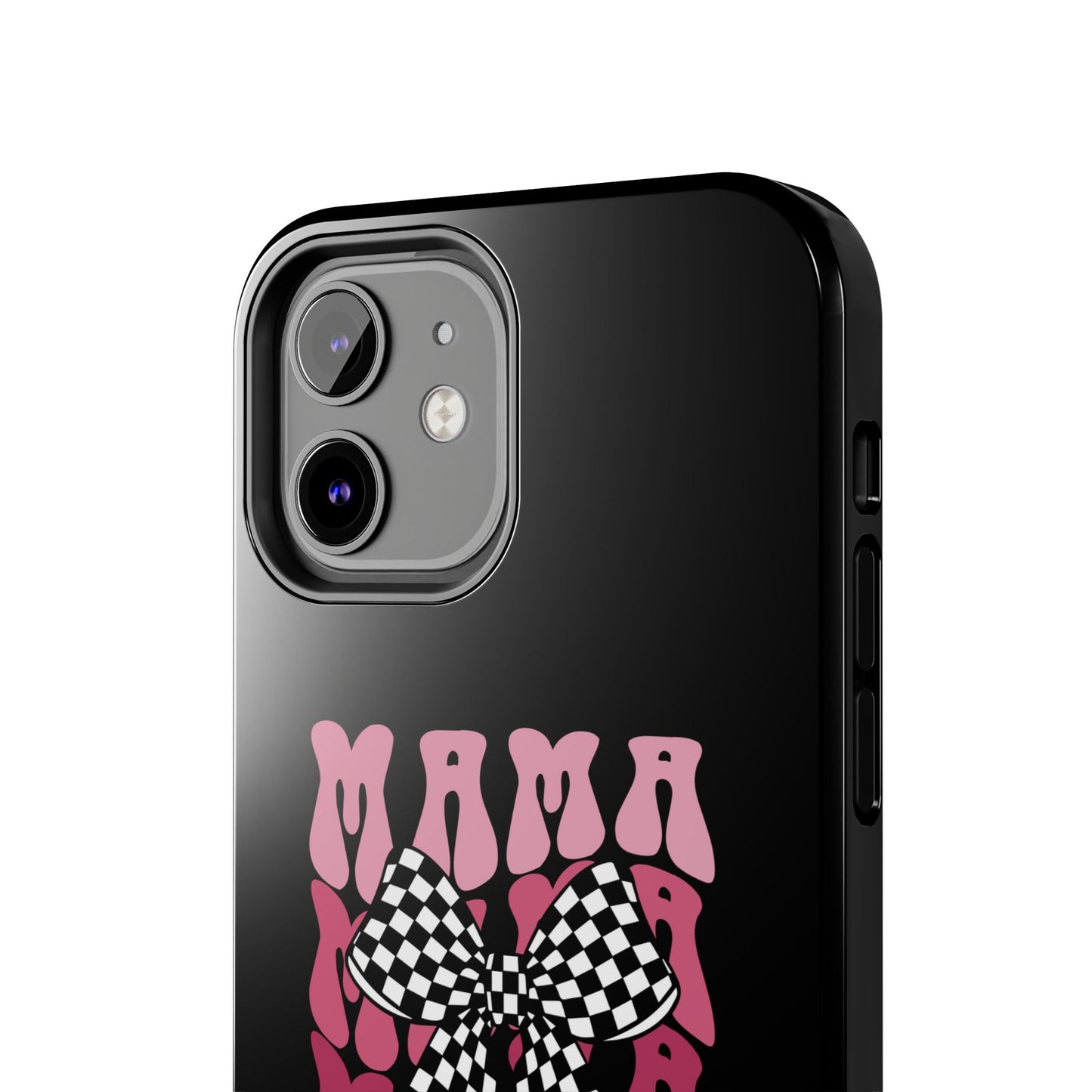 Chic Tough Phone Cases with Mama Bow Design, Stylish Phone Cover