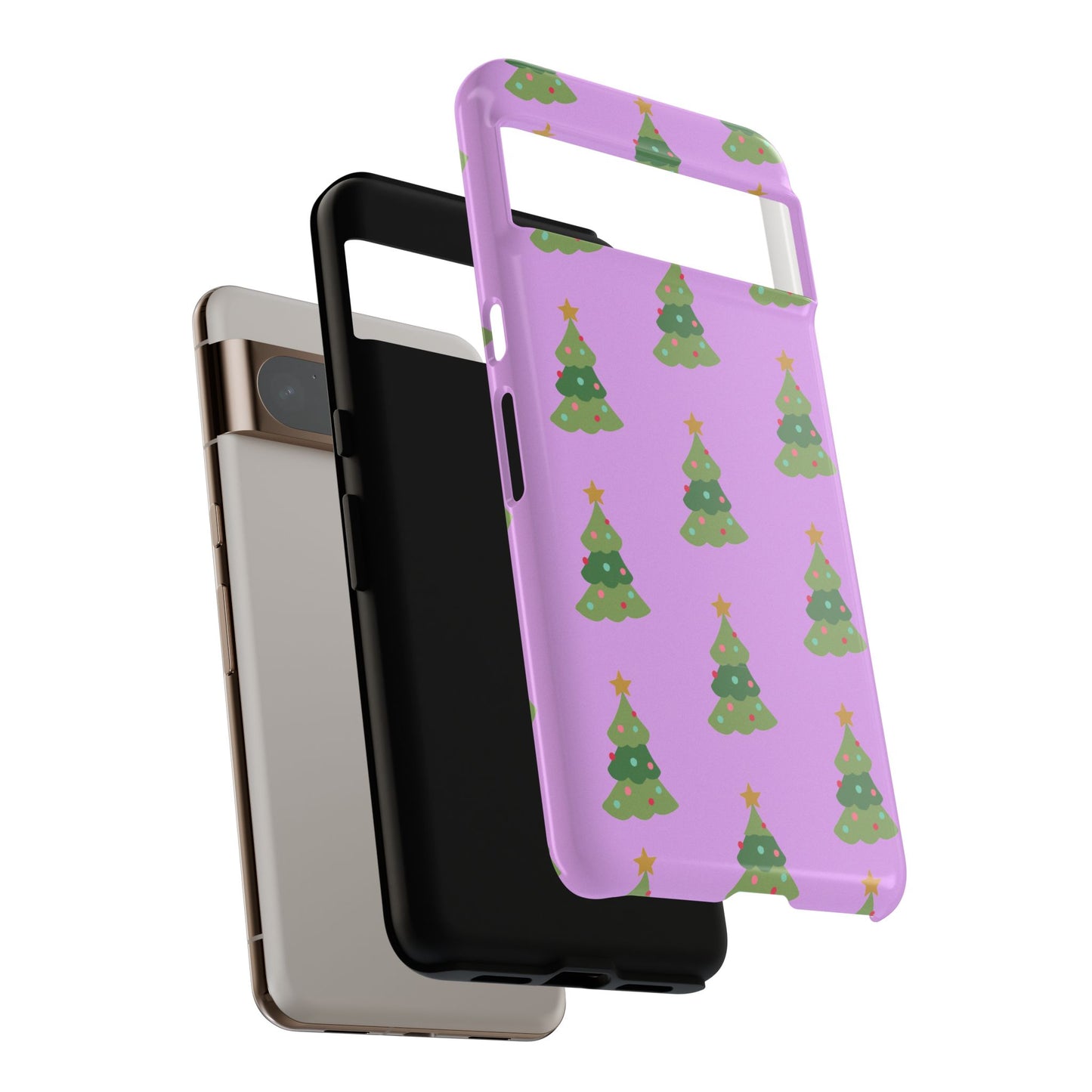 Christmas Tree Phone Case — Cute Purple Holiday iPhone Cover
