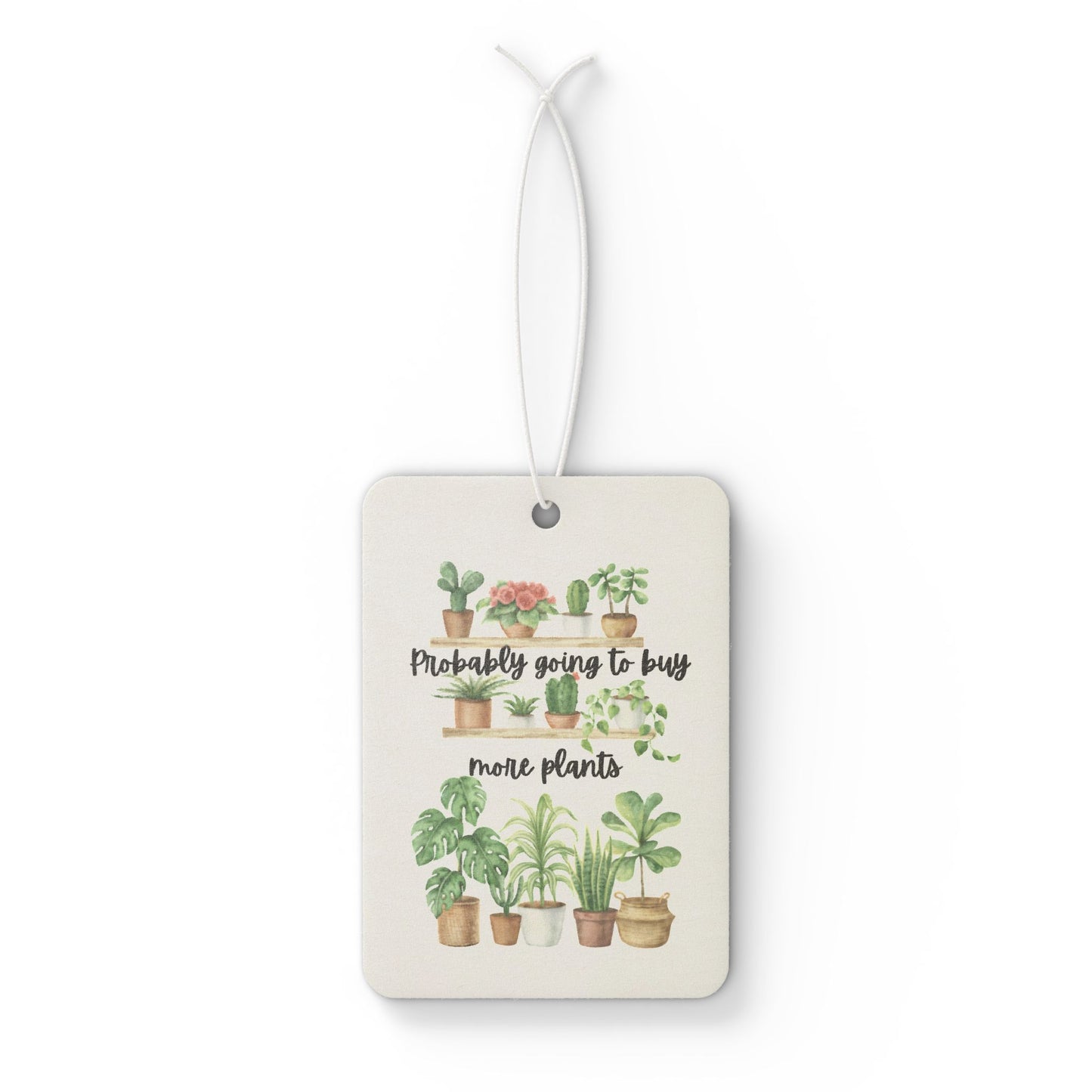 Plant Lover's Car Air Freshener, Cute Car Decor