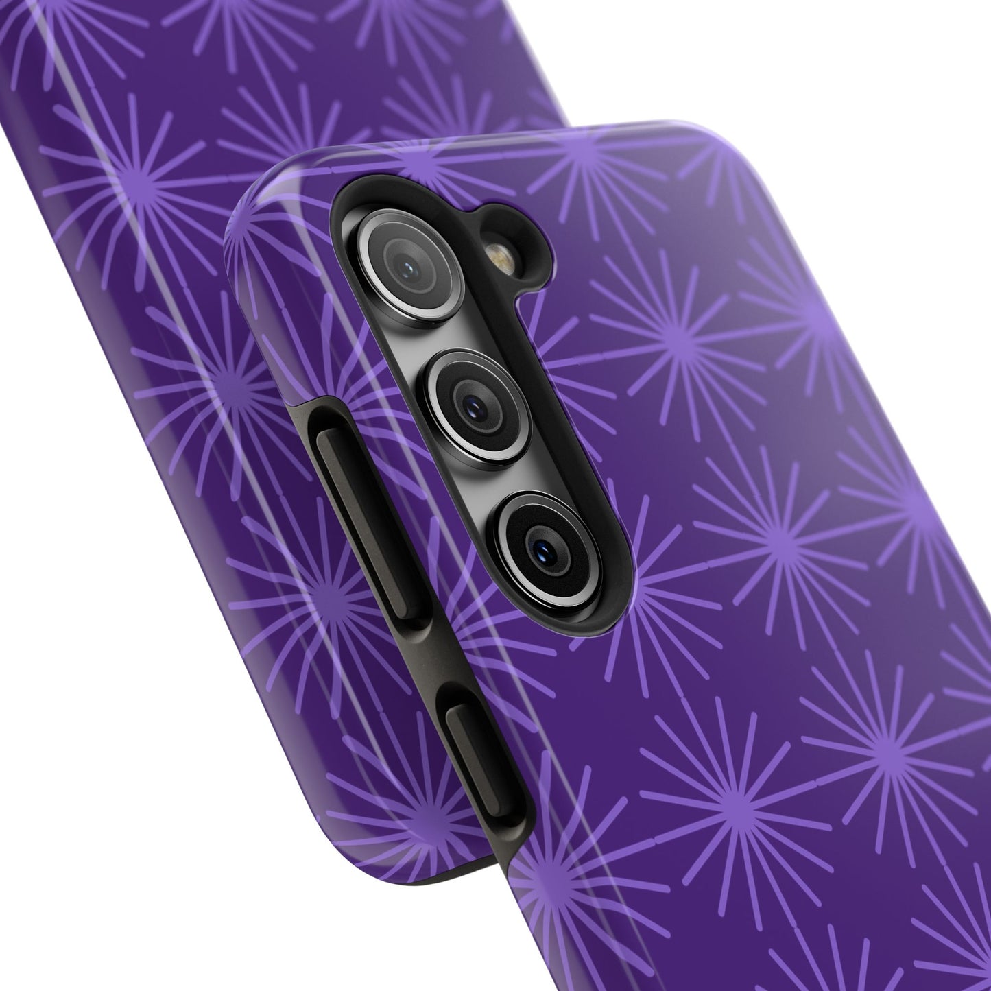 Phone Case - Purple Circular Star Design