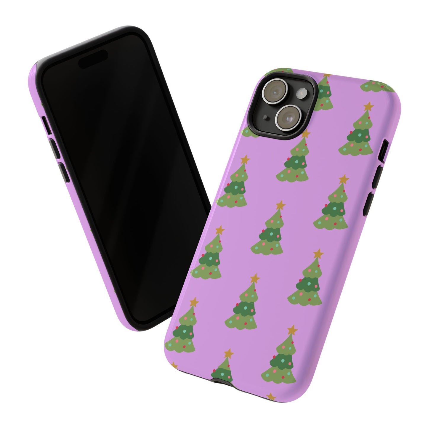 Christmas Tree Phone Case — Cute Purple Holiday iPhone Cover