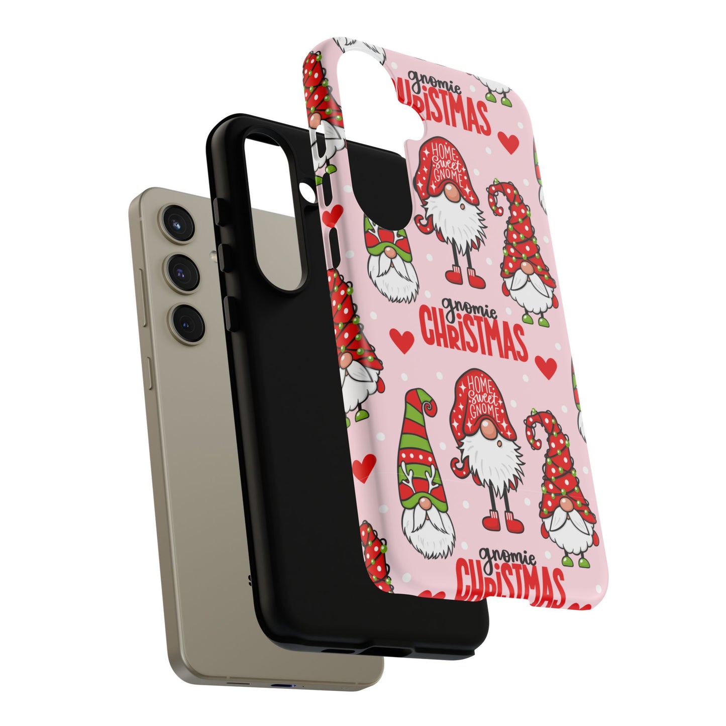 Christmas Gnomes Tough Phone Case – “Gnomie Christmas” Holiday Protection