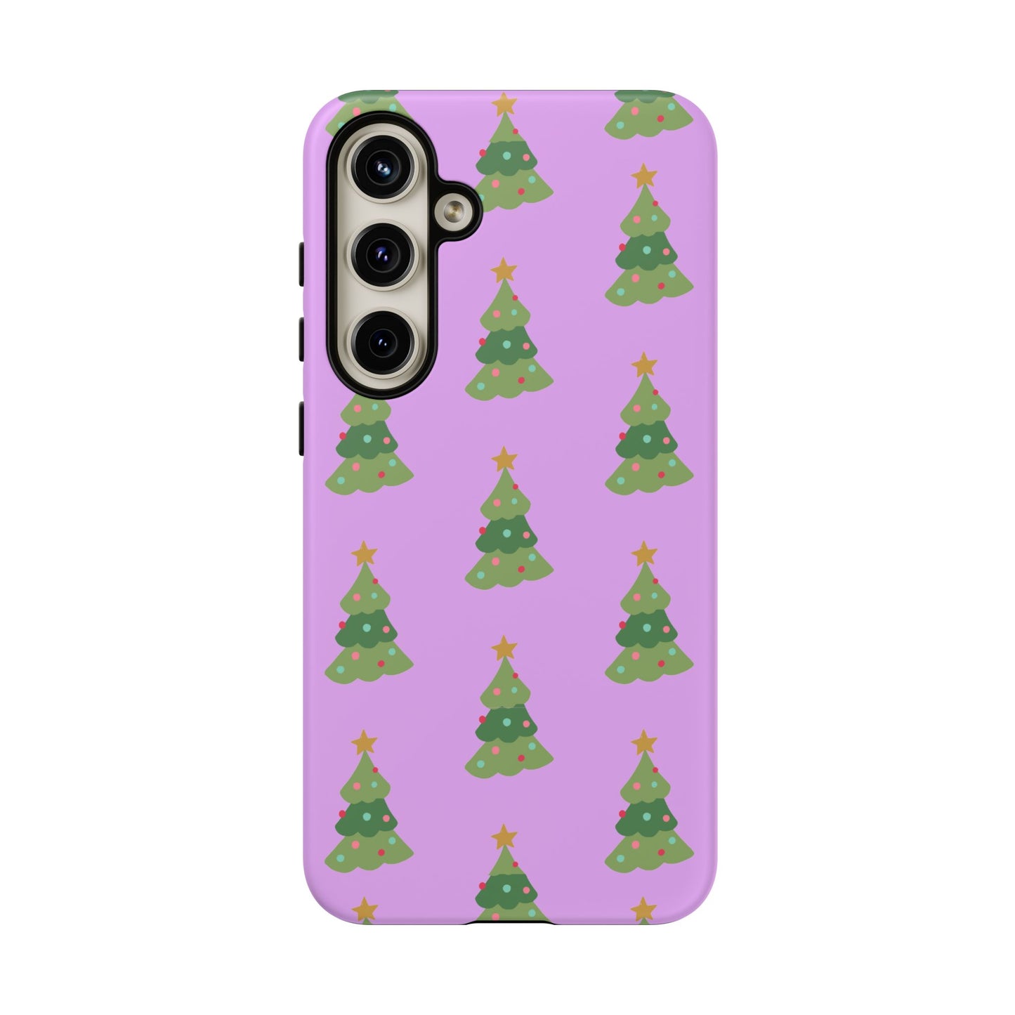 Christmas Tree Phone Case — Cute Purple Holiday iPhone Cover