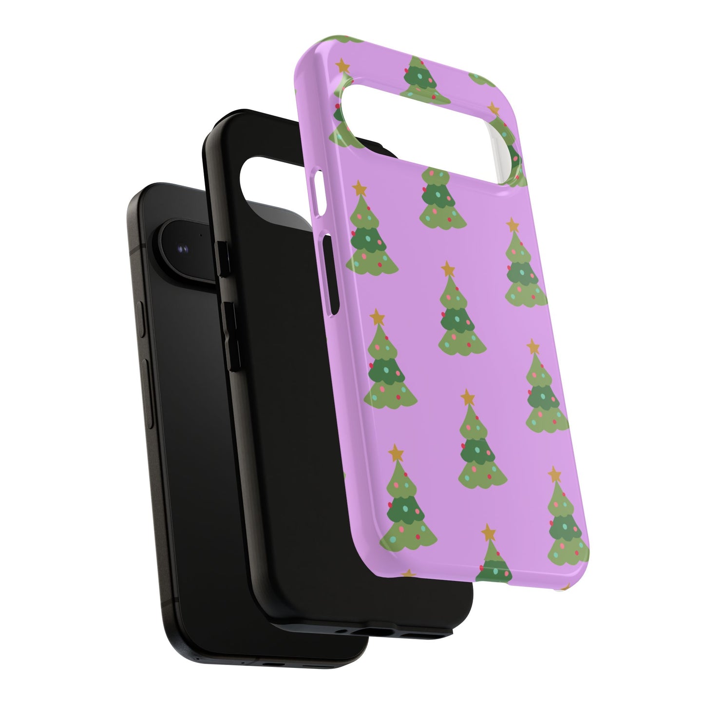Christmas Tree Phone Case — Cute Purple Holiday iPhone Cover