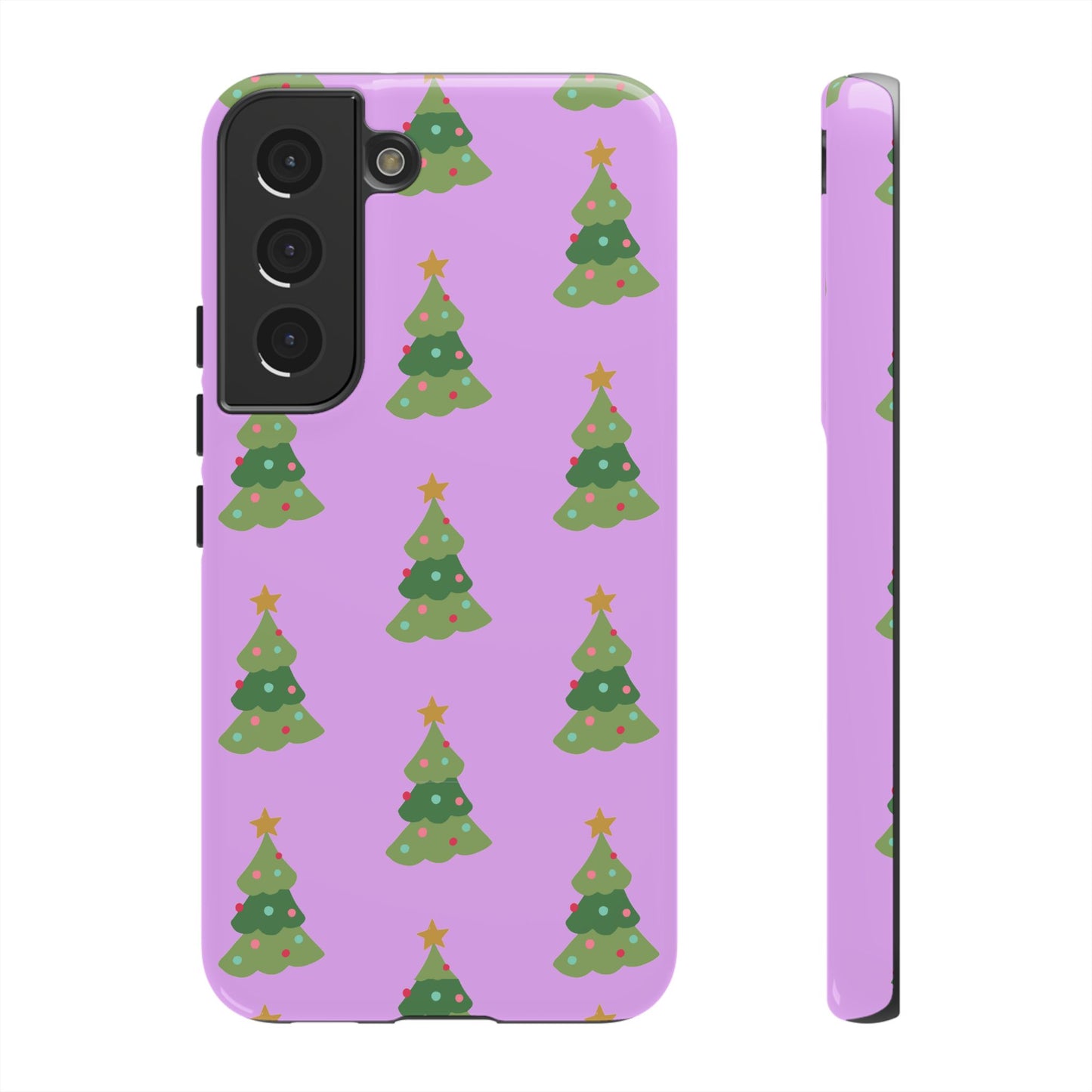 Christmas Tree Phone Case — Cute Purple Holiday iPhone Cover