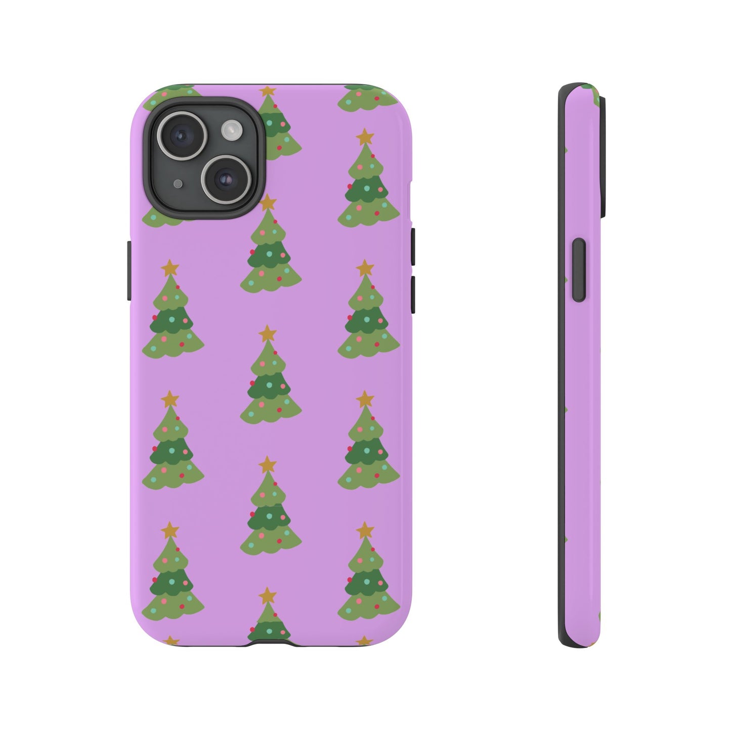 Christmas Tree Phone Case — Cute Purple Holiday iPhone Cover