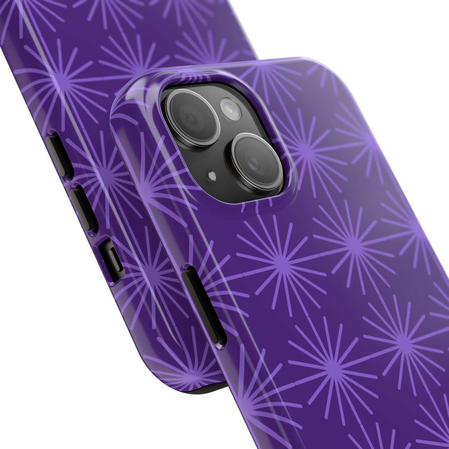 Phone Case - Purple Circular Star Design