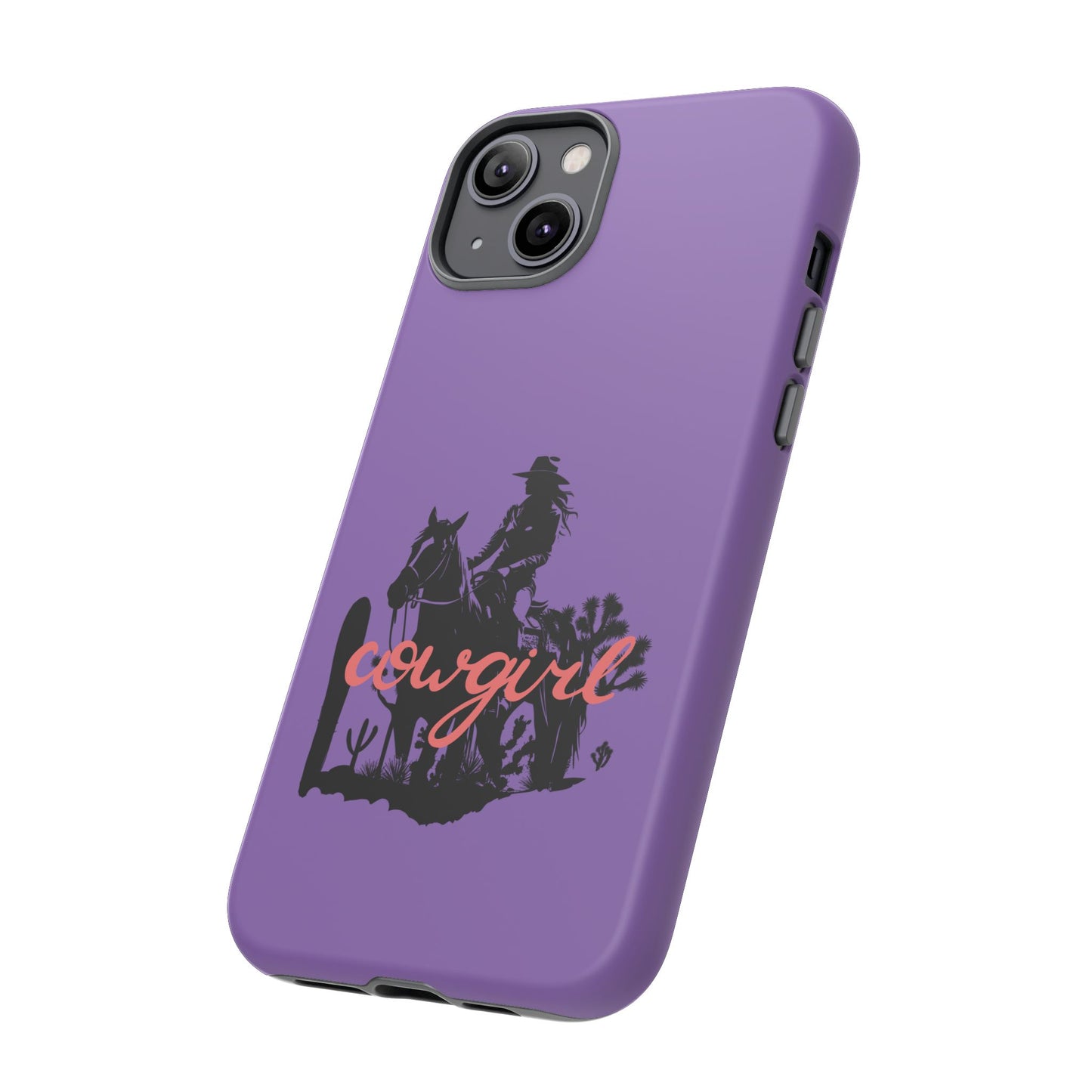 Cowgirl Phone Case — Purple Western Rider Protective Phone Cover