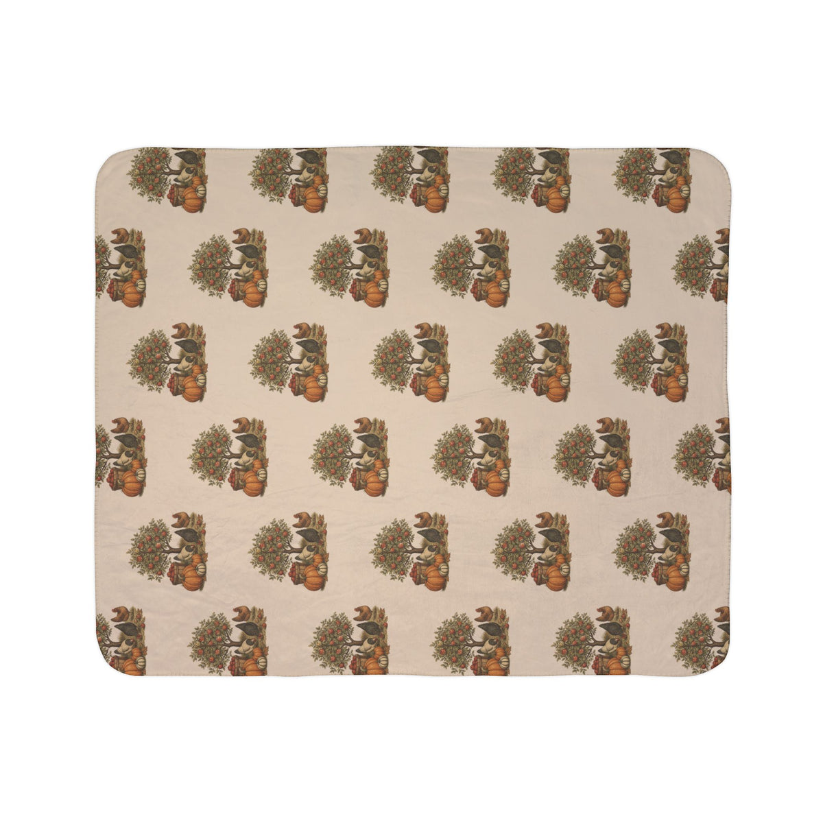 Autumn Harvest Sherpa Blanket