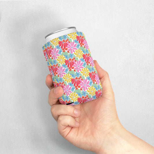 Floral Can Cooler Sleeve