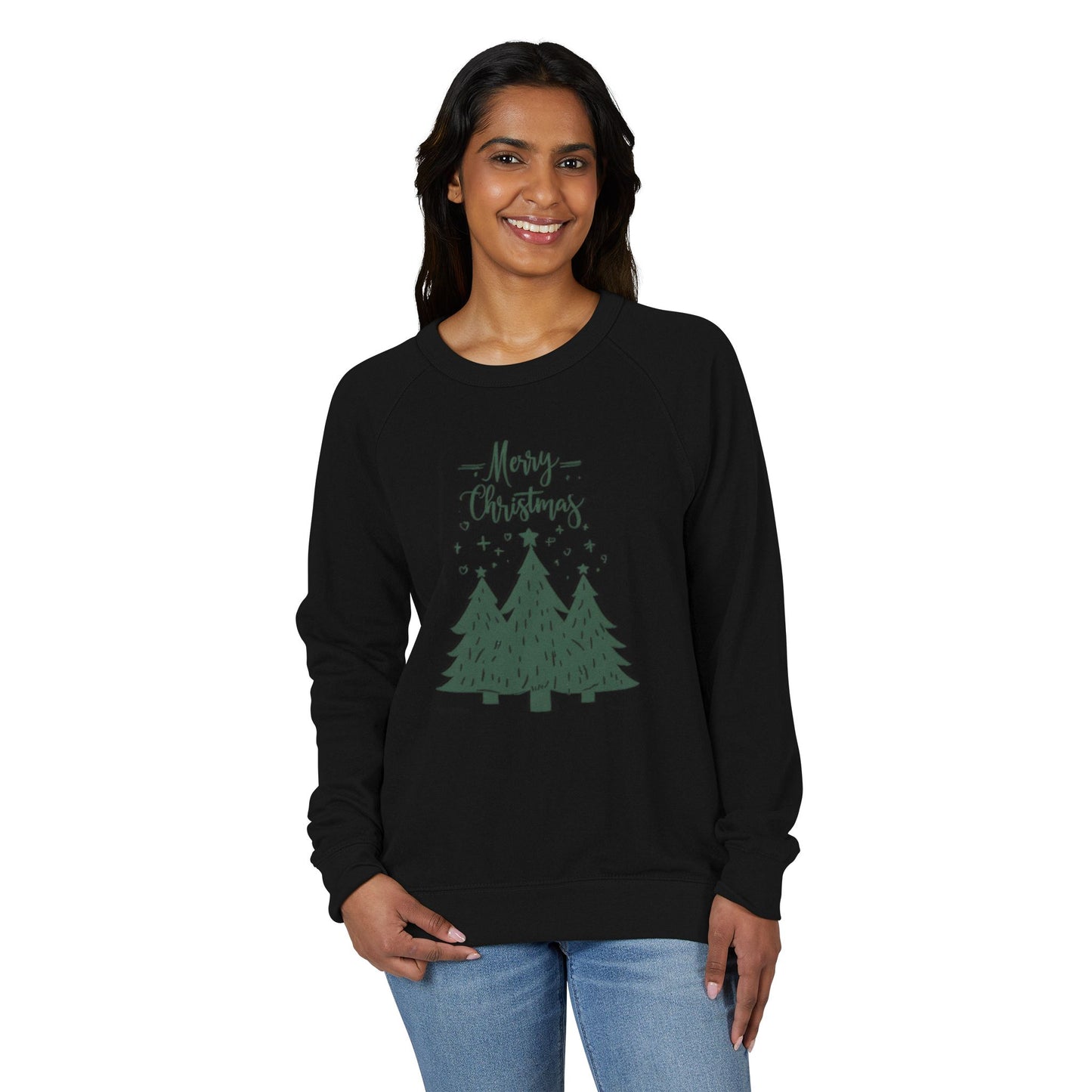 Forest Tree Crewneck Sweatshirt — Minimal Holiday Pine Design