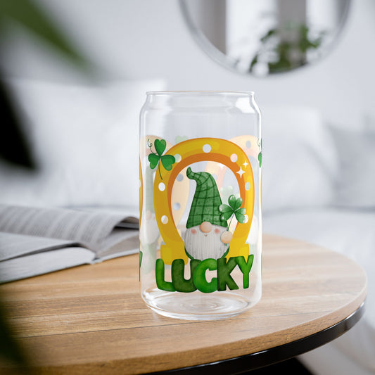 Lucky Gnome 16oz Sipper Glass