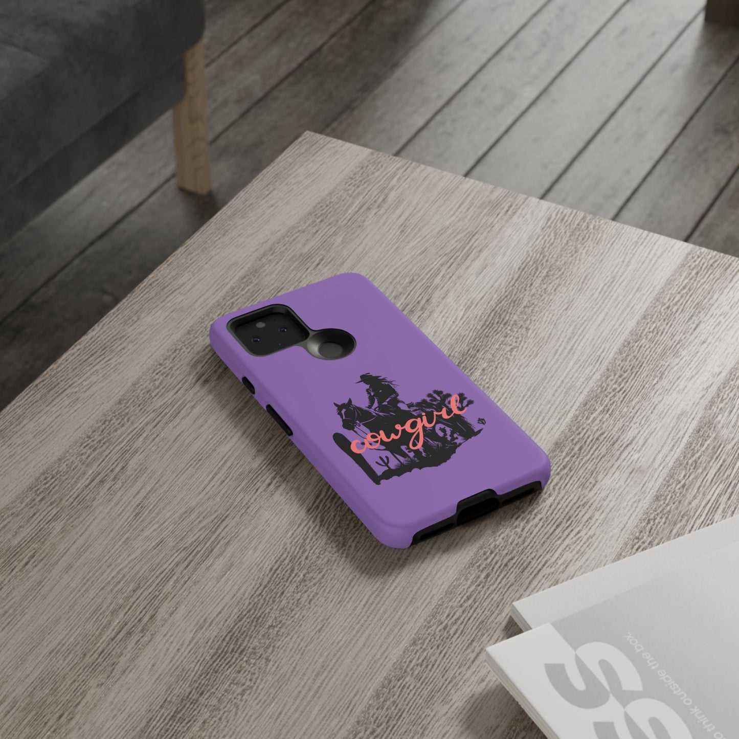 Cowgirl Phone Case — Purple Western Rider Protective Phone Cover