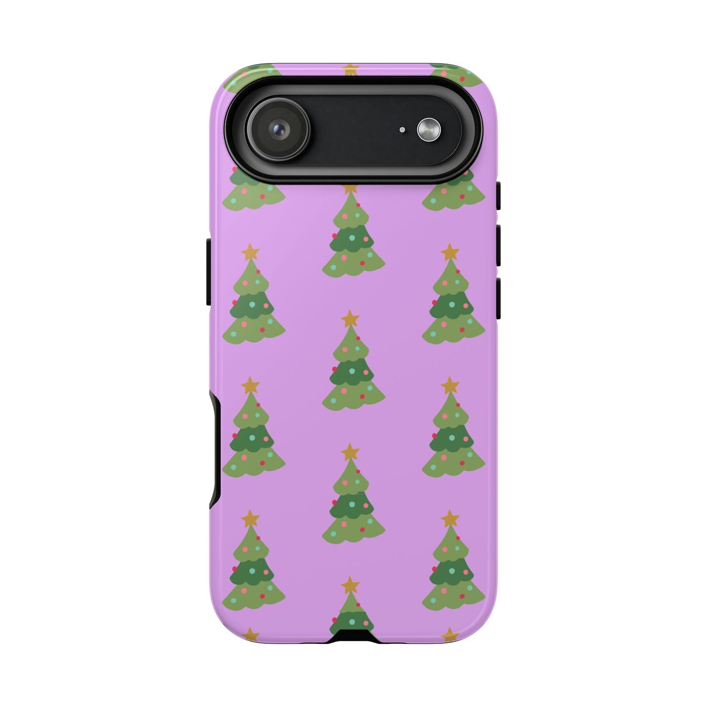 Christmas Tree Phone Case — Cute Purple Holiday iPhone Cover