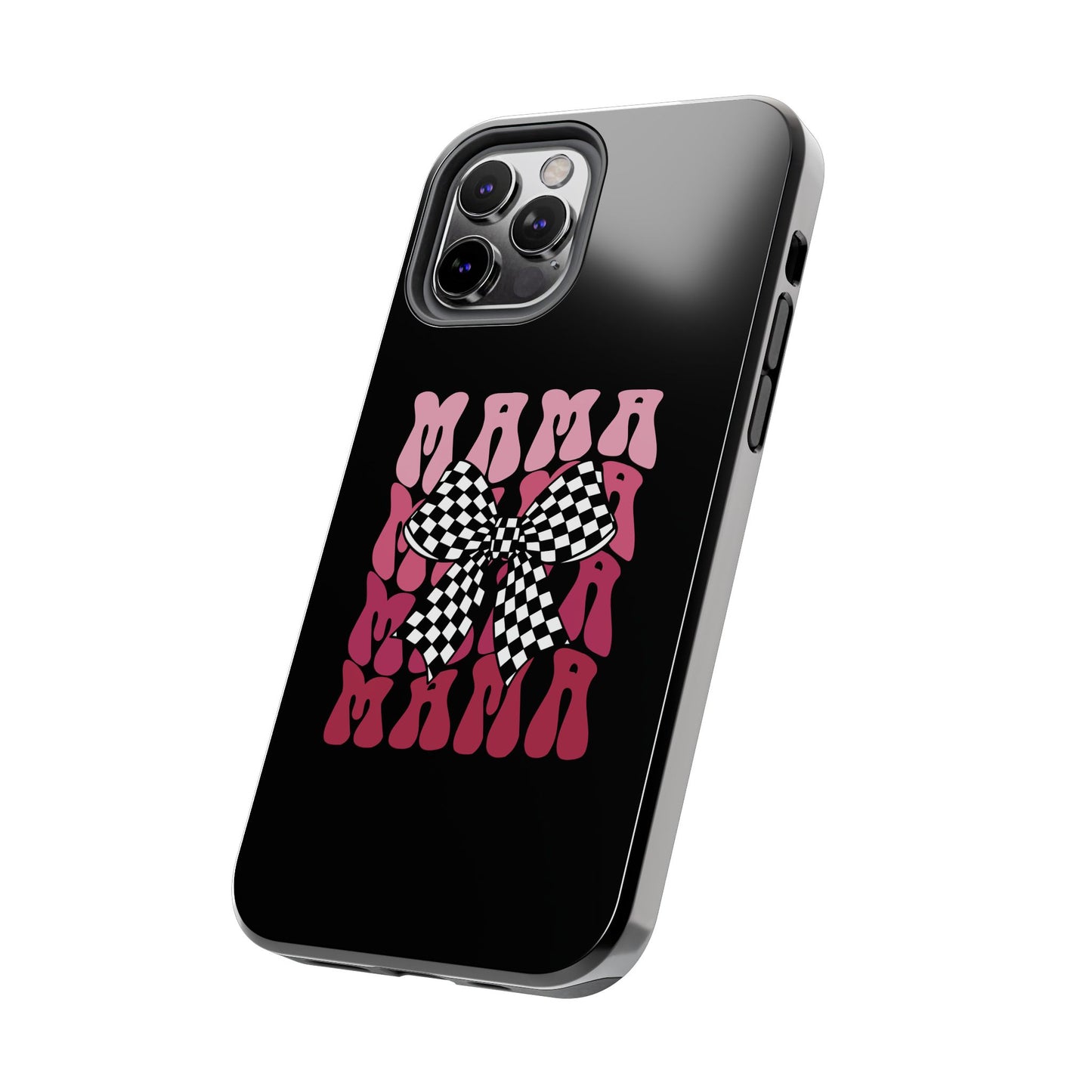 Chic Tough Phone Cases with Mama Bow Design, Stylish Phone Cover
