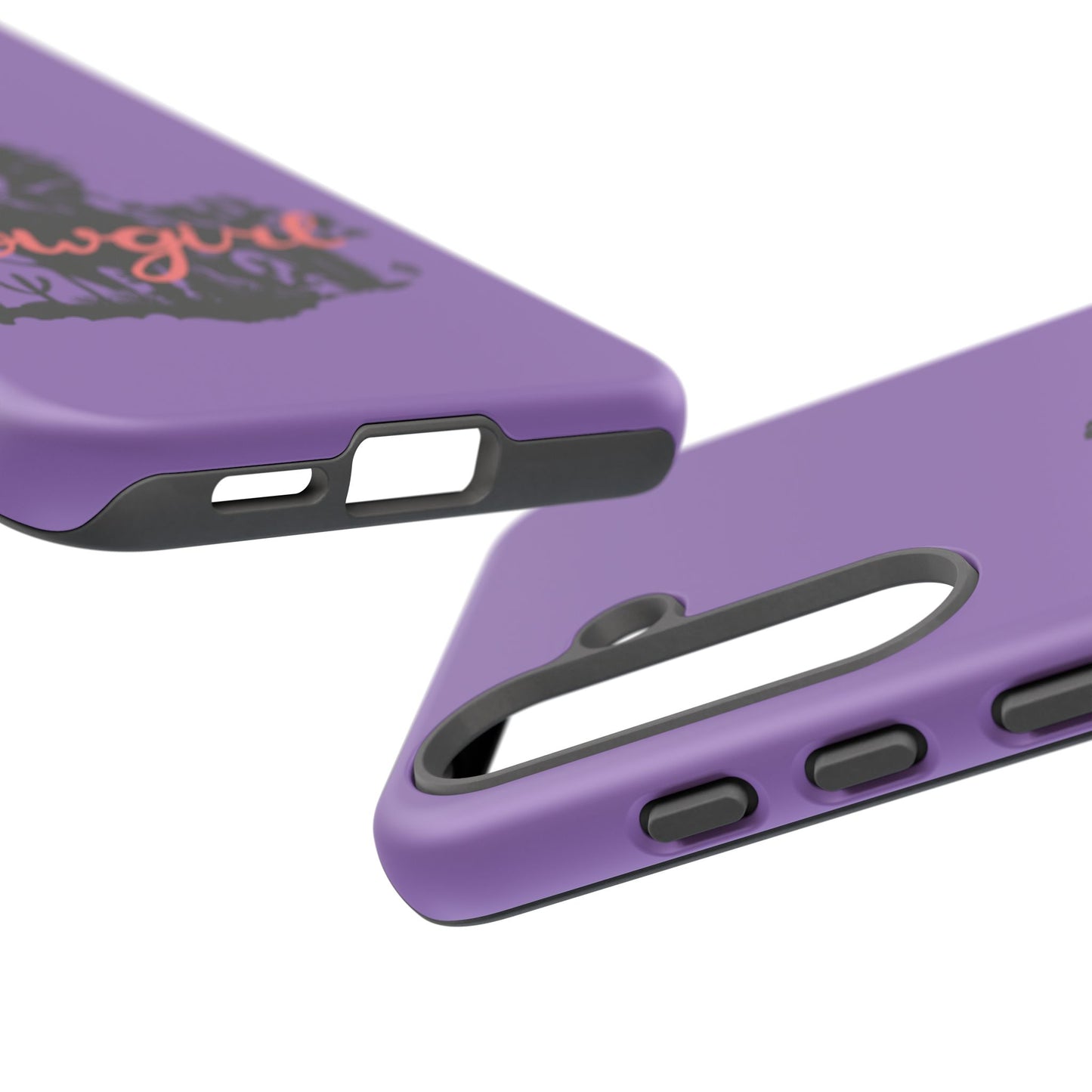Cowgirl Phone Case — Purple Western Rider Protective Phone Cover