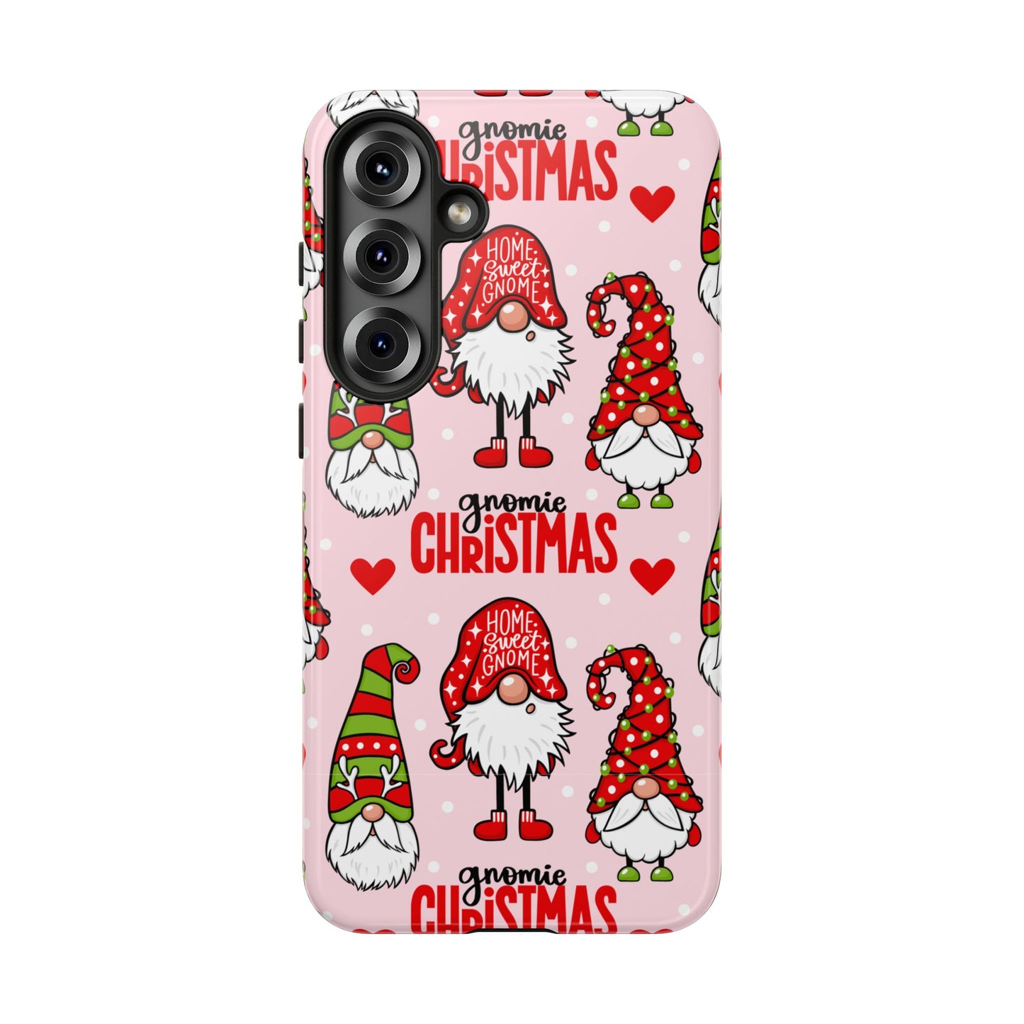Christmas Gnomes Tough Phone Case – “Gnomie Christmas” Holiday Protection