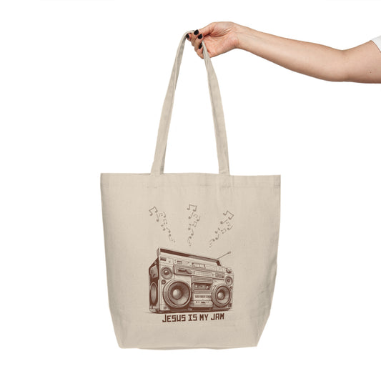 Jesus is My Jam Retro Stereo Tote Bag