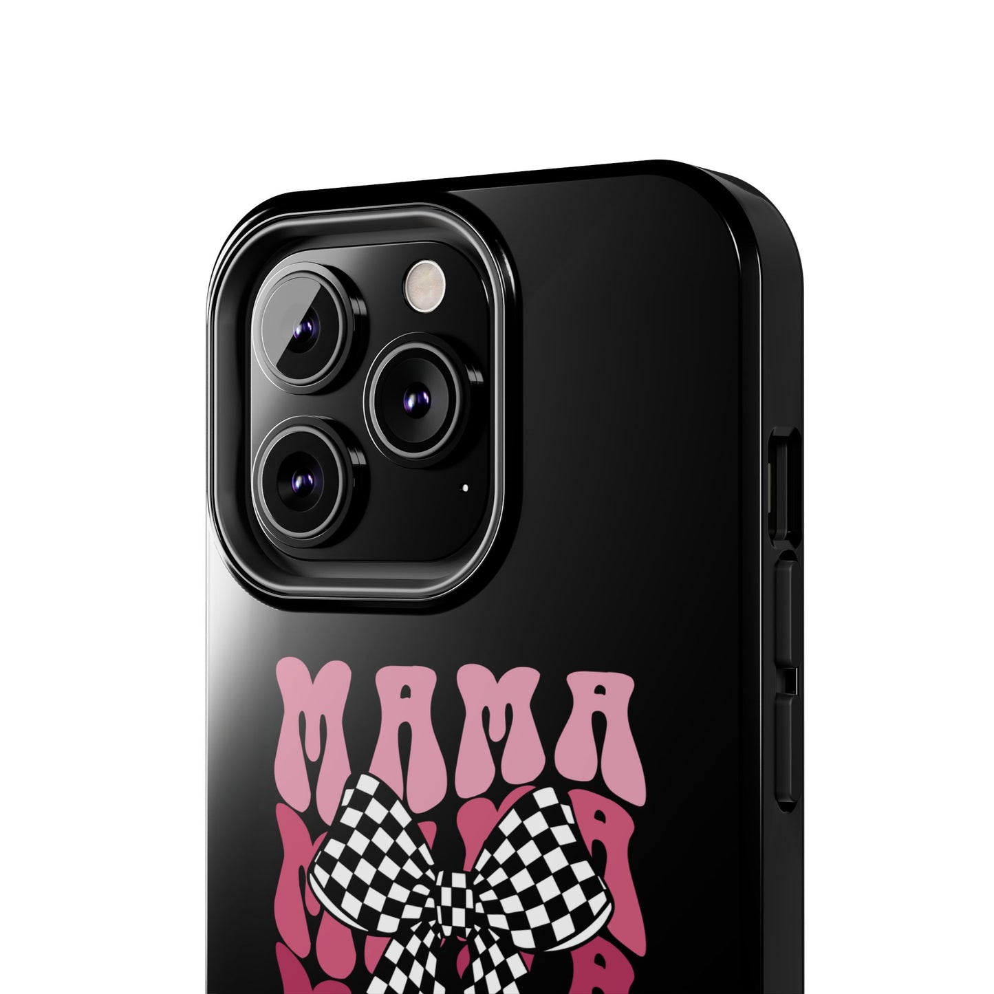 Chic Tough Phone Cases with Mama Bow Design, Stylish Phone Cover