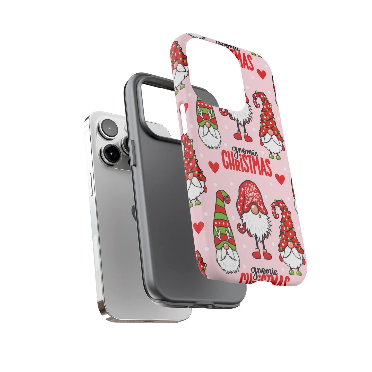 Christmas Gnomes Tough Phone Case – “Gnomie Christmas” Holiday Protection