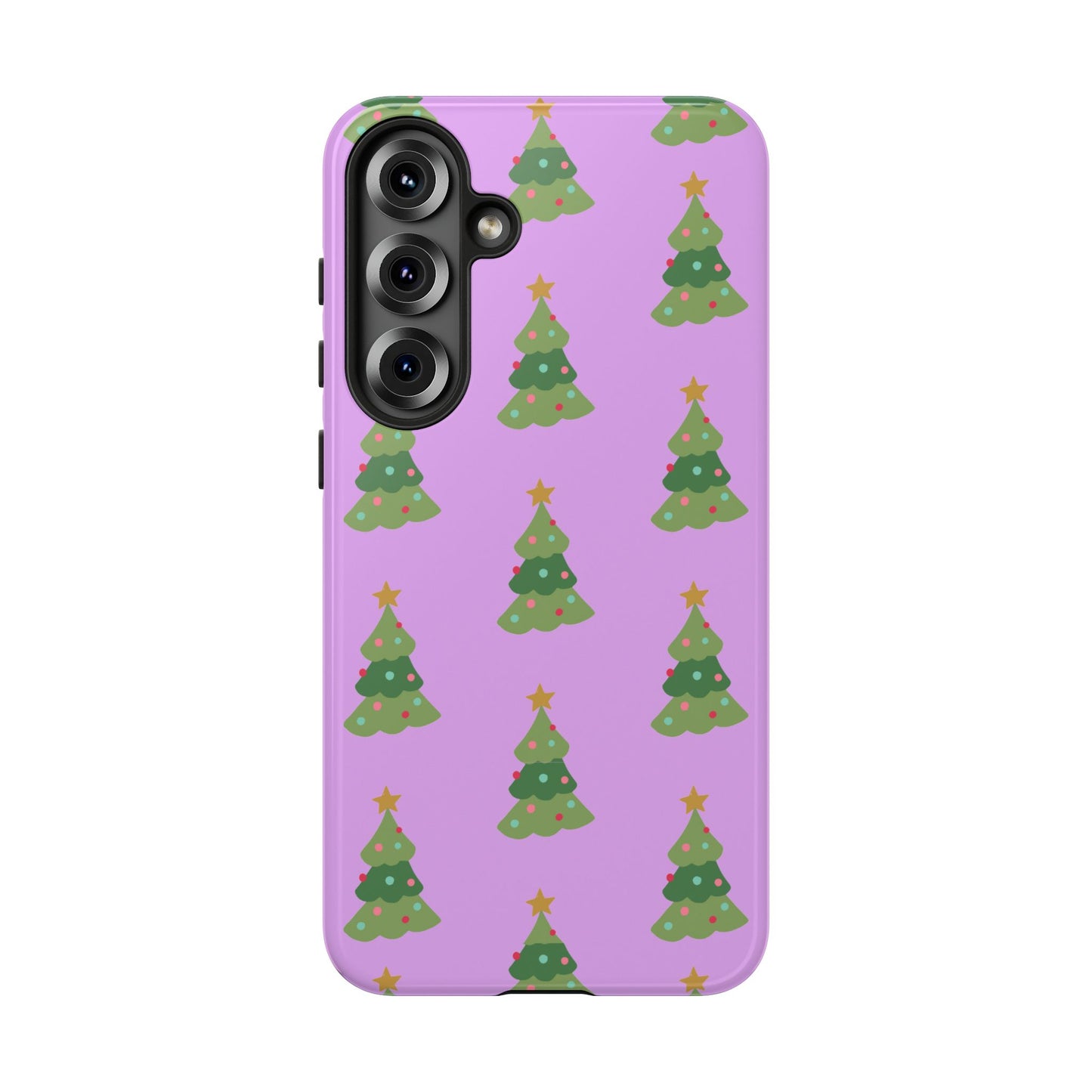Christmas Tree Phone Case — Cute Purple Holiday iPhone Cover