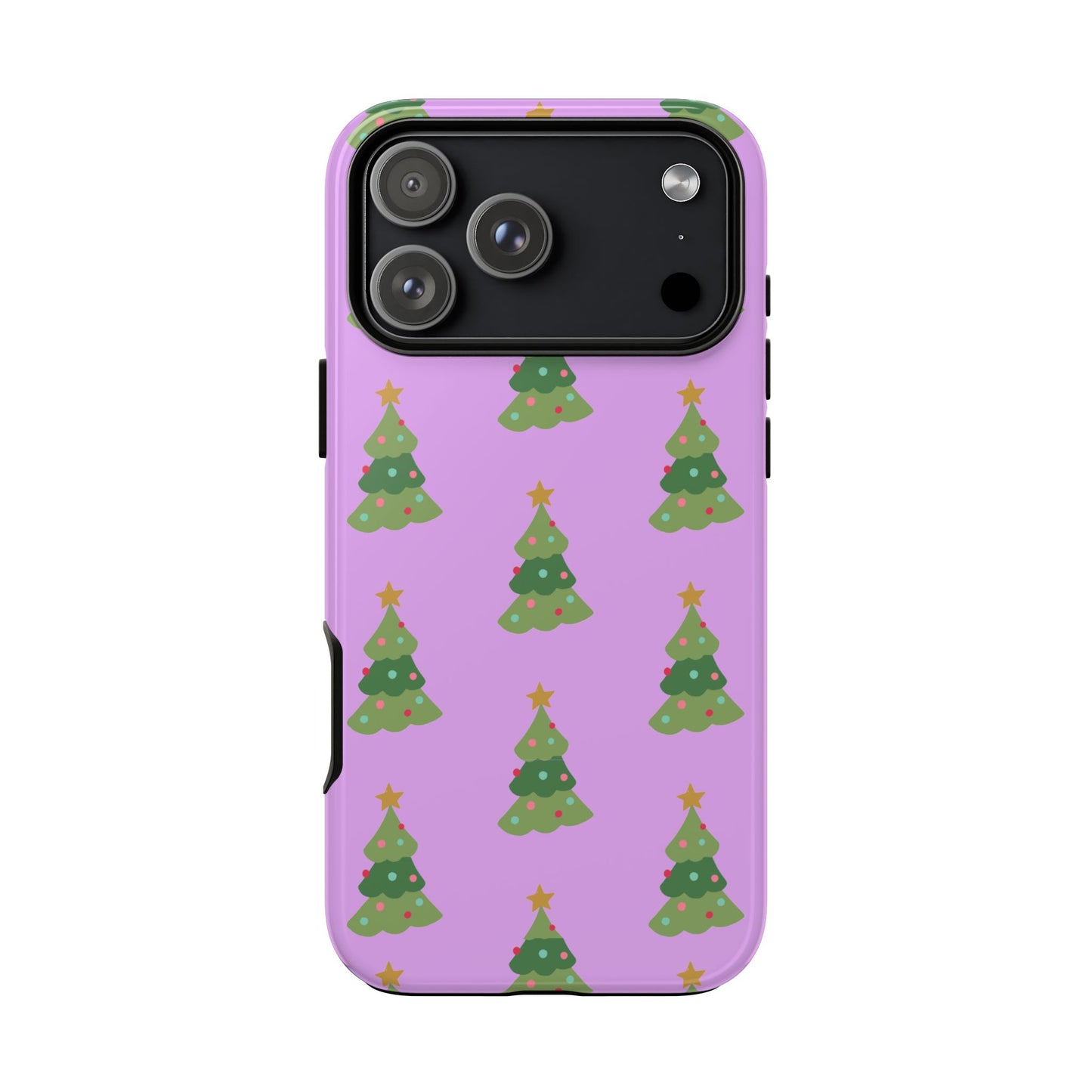 Christmas Tree Phone Case — Cute Purple Holiday iPhone Cover