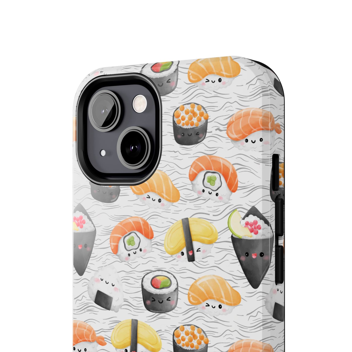 Cute Sushi Tough Phone Case - Durable and Stylish Design for Food Lovers