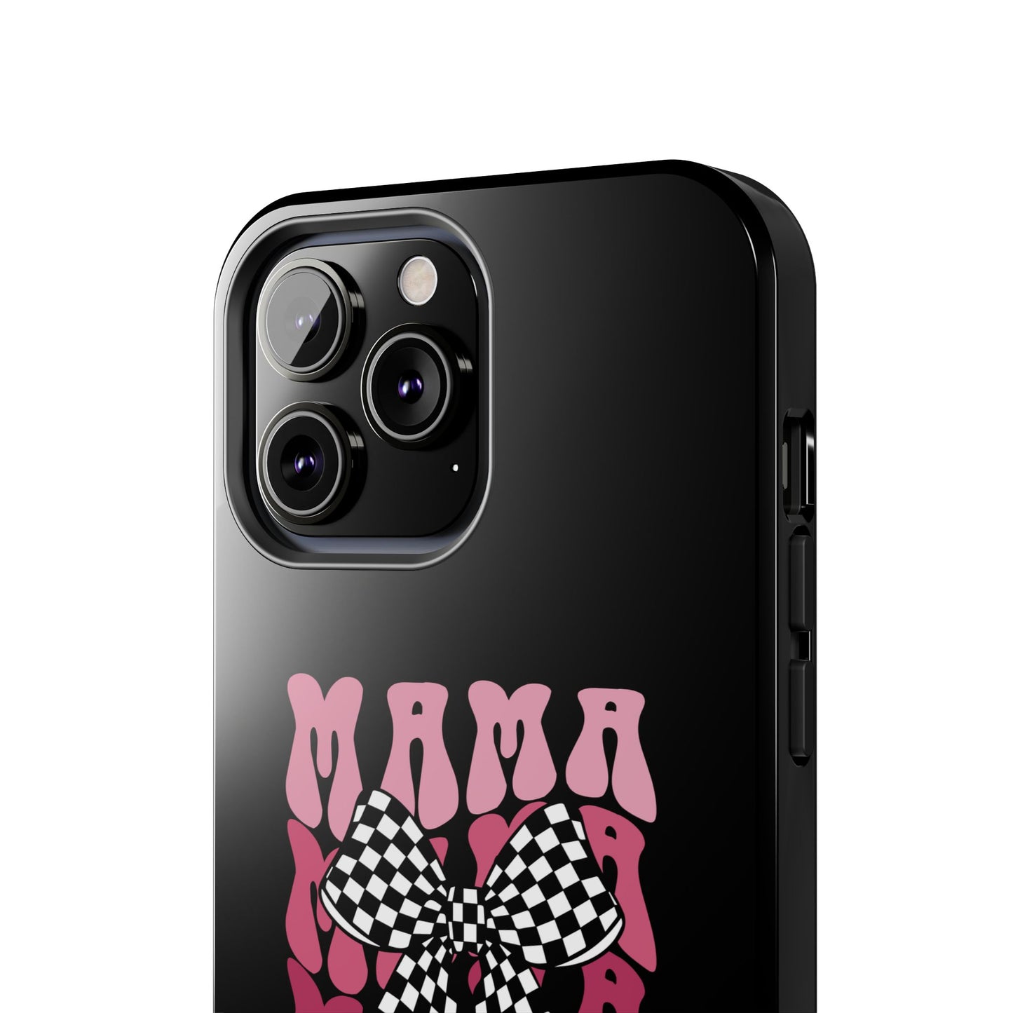 Chic Tough Phone Cases with Mama Bow Design, Stylish Phone Cover