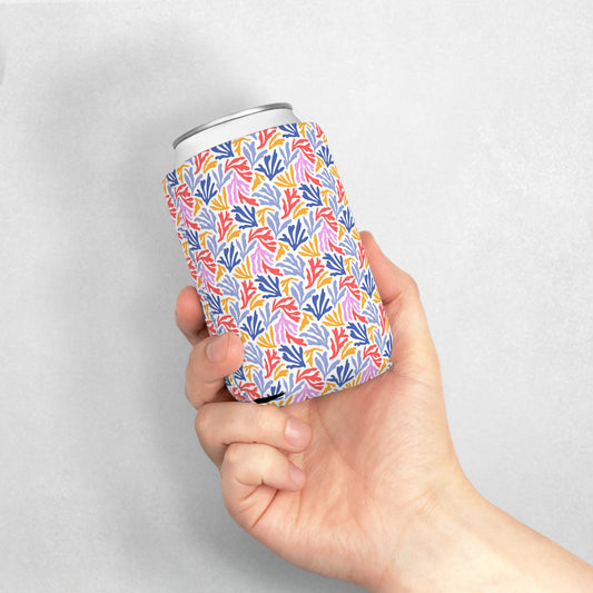 Colorful Coral Can Cooler Sleeve