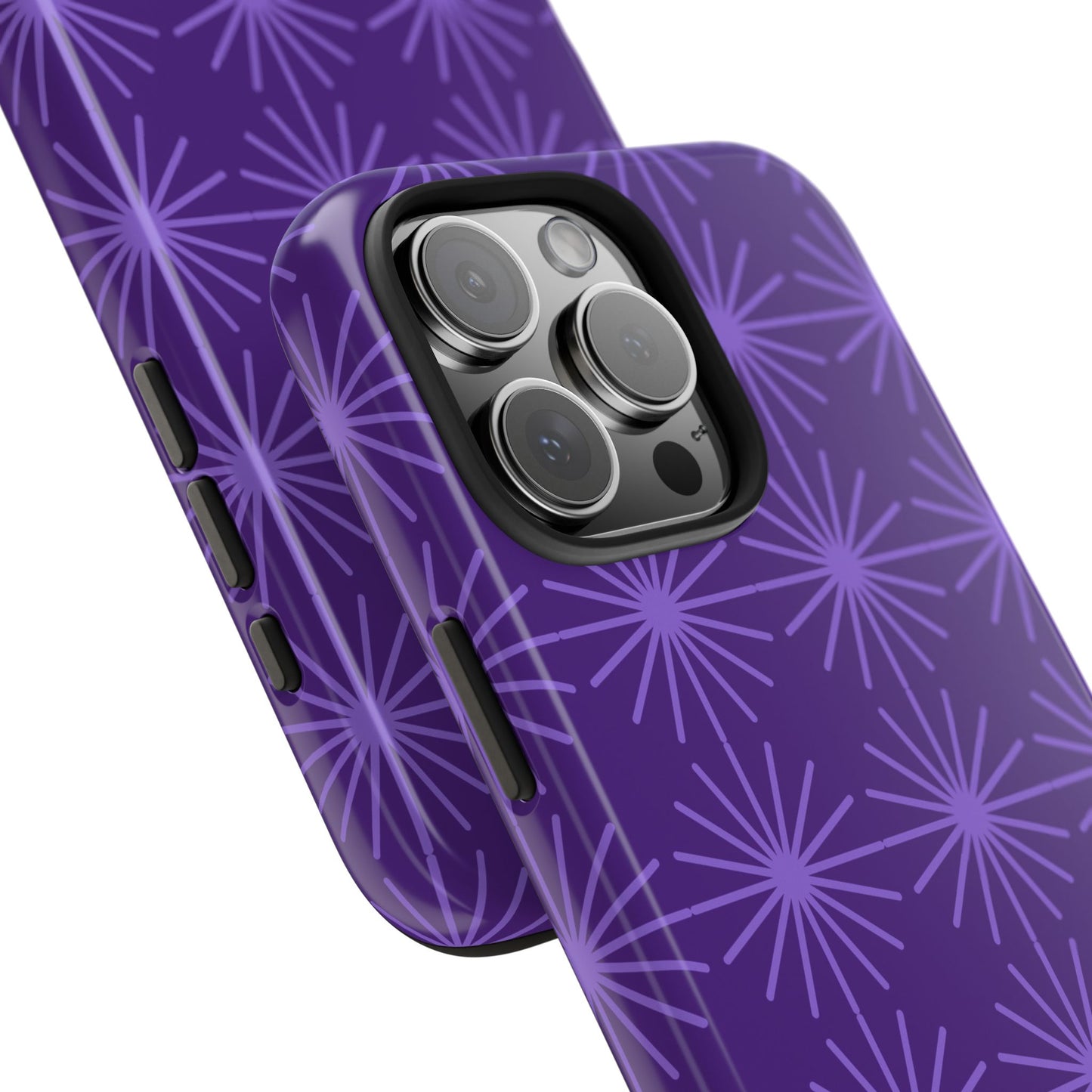 Phone Case - Purple Circular Star Design